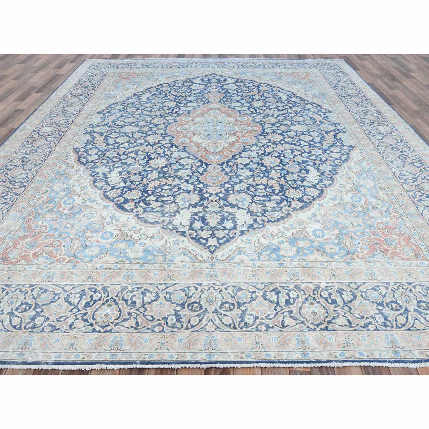 Overdyed-Vintage-Hand-Knotted-Rug-406300