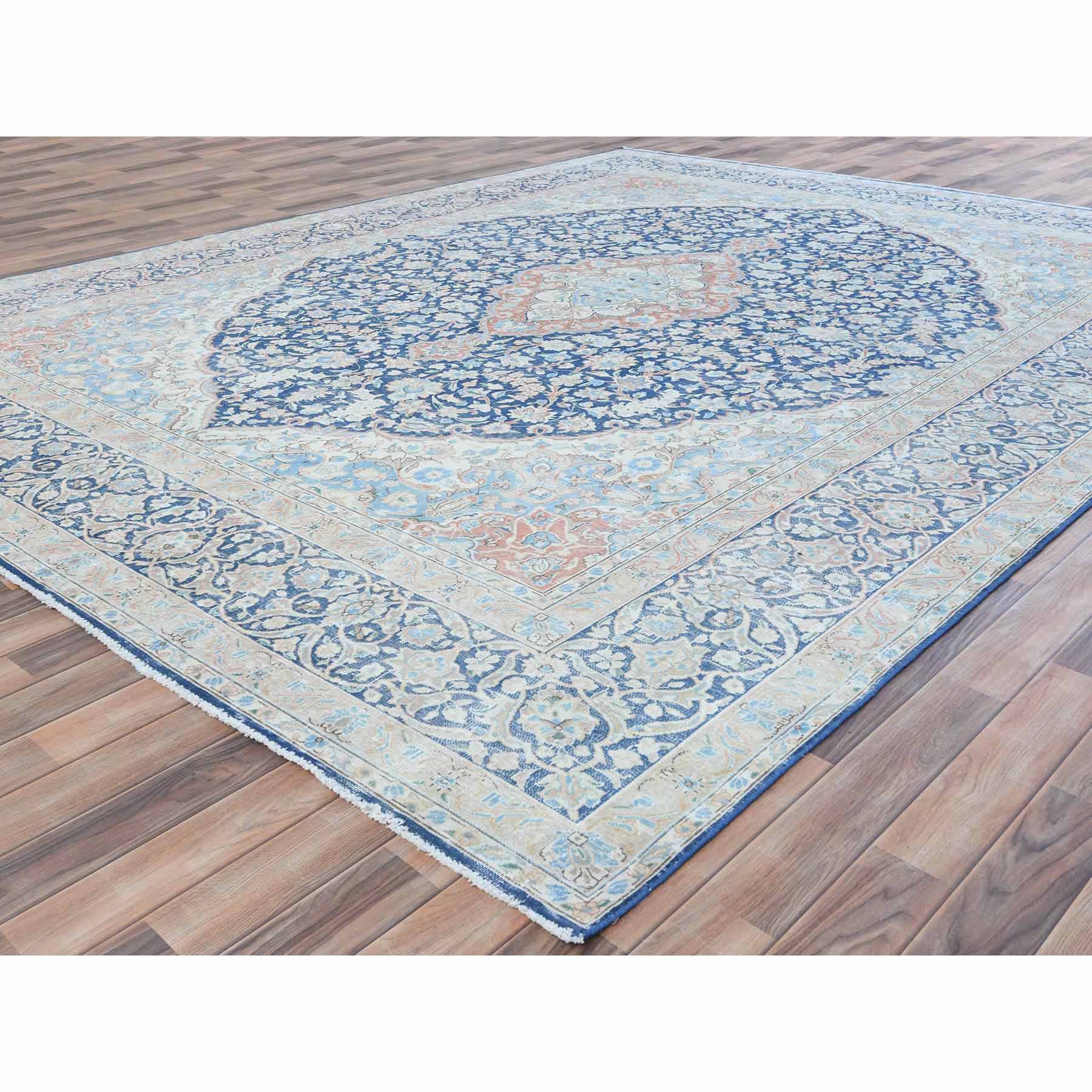 Overdyed-Vintage-Hand-Knotted-Rug-406300