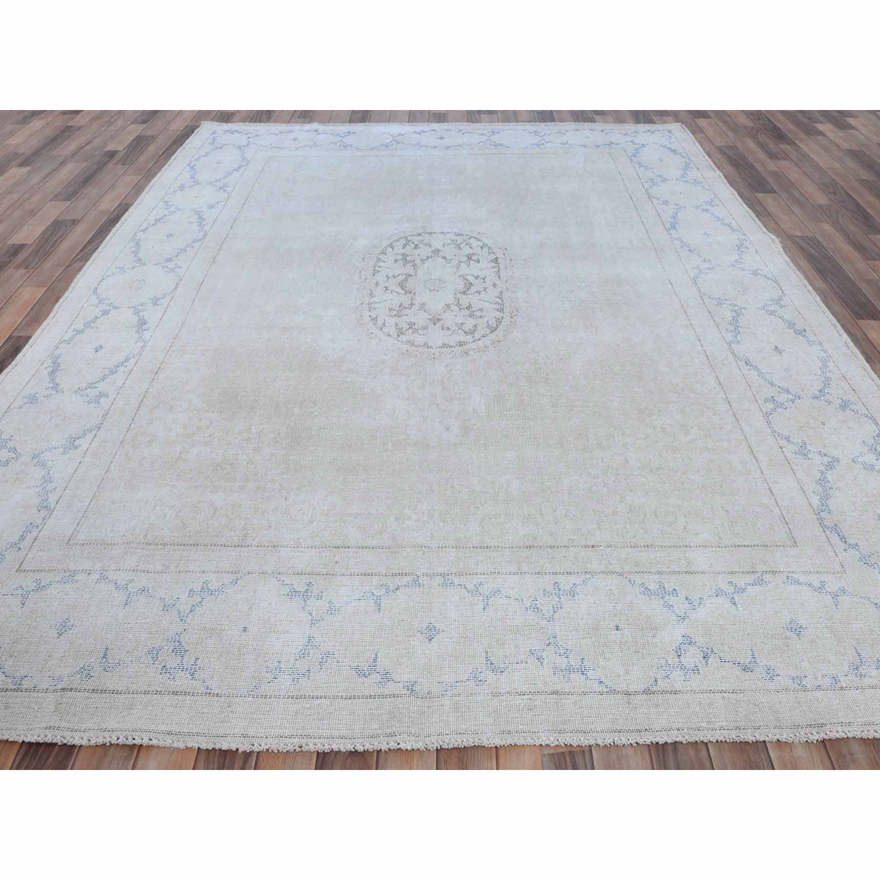 Overdyed-Vintage-Hand-Knotted-Rug-406340