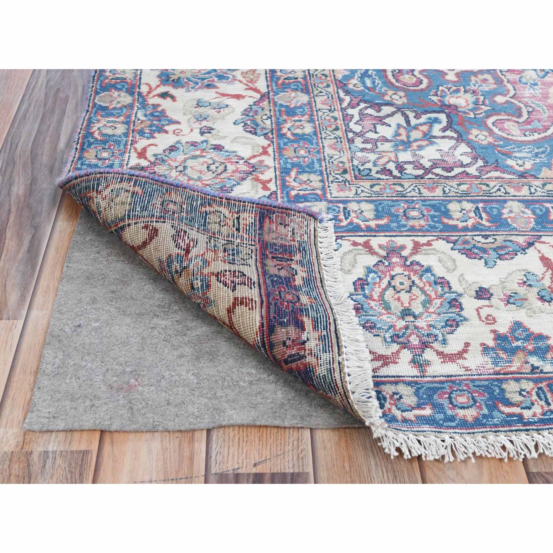 Overdyed-Vintage-Hand-Knotted-Rug-406345