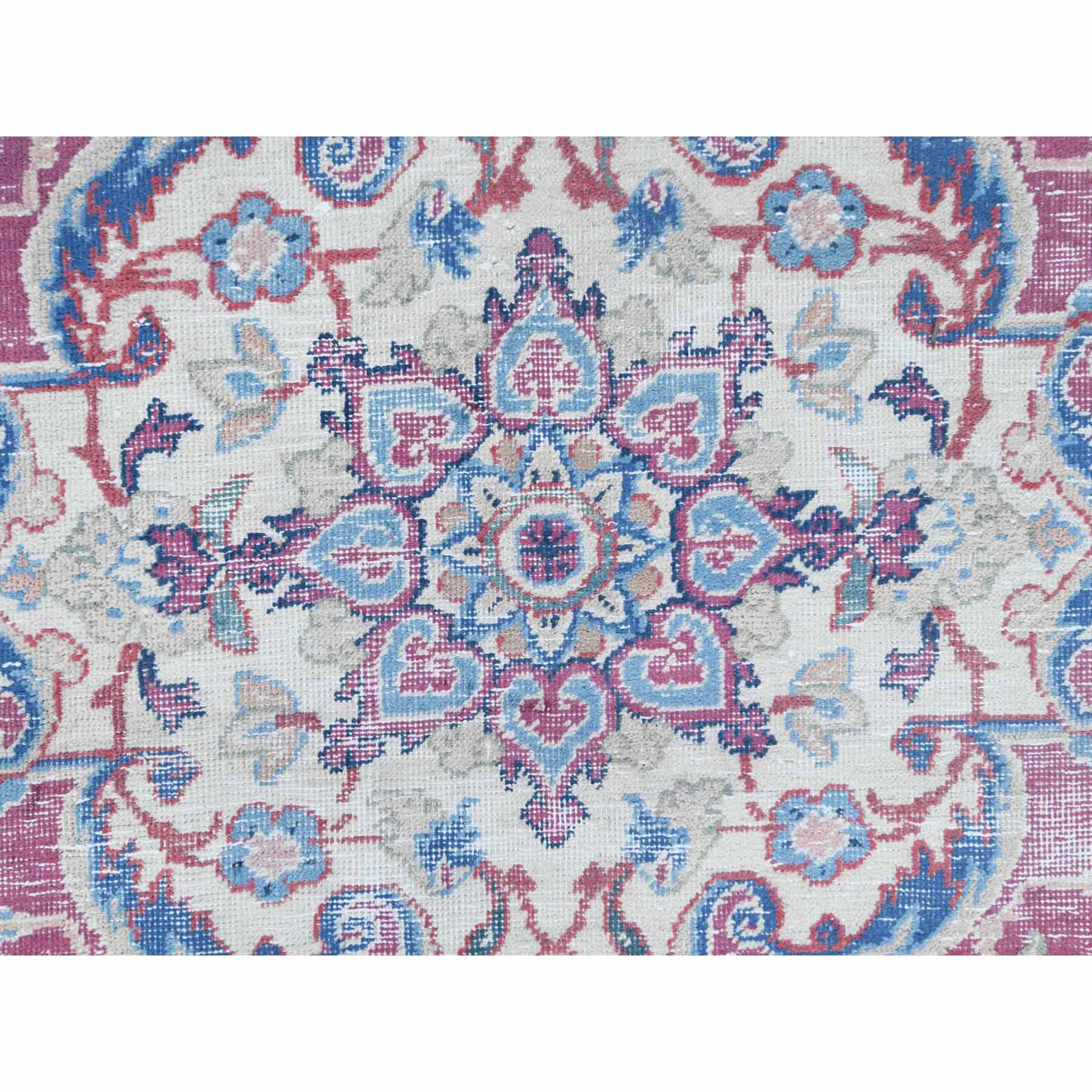 Overdyed-Vintage-Hand-Knotted-Rug-406345