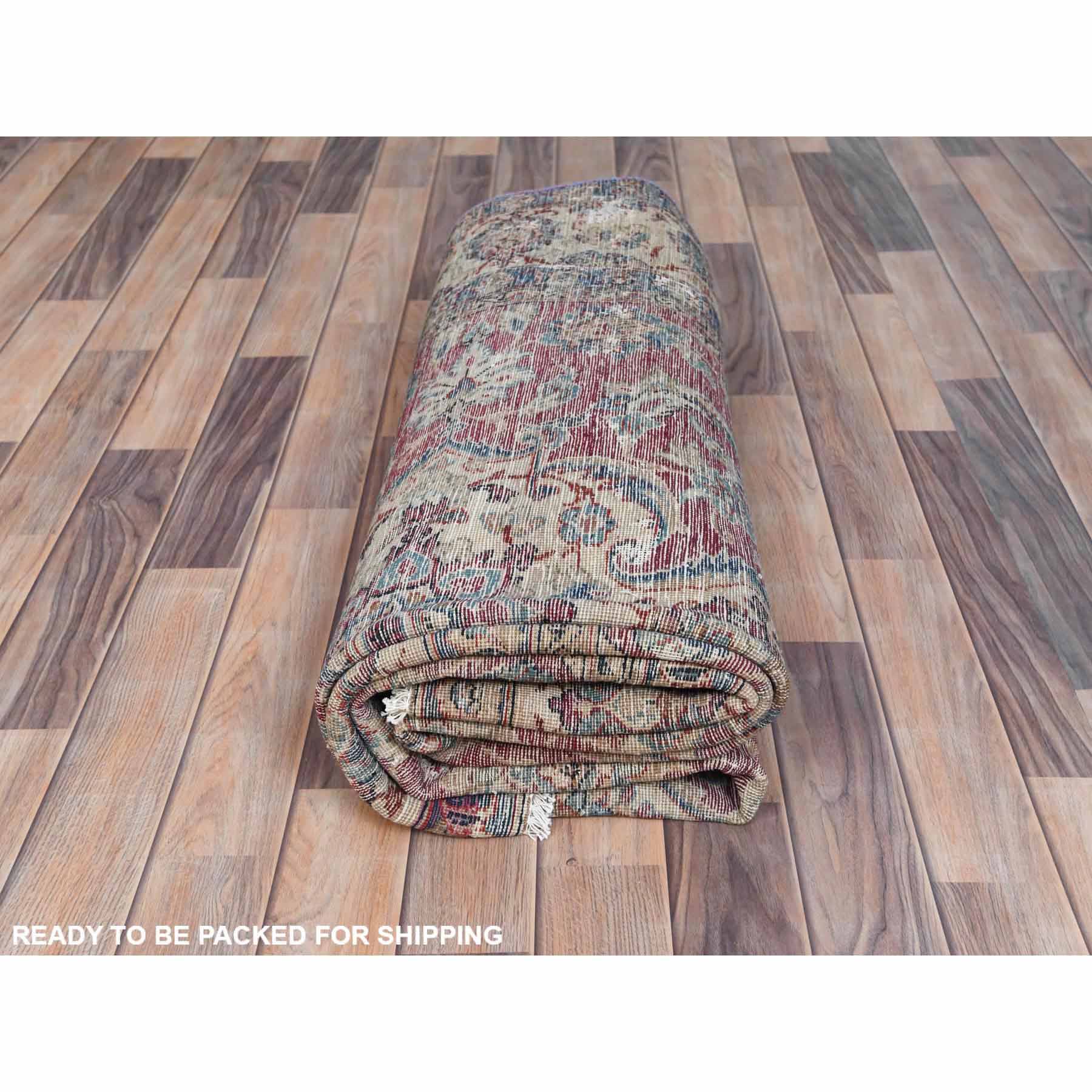 Overdyed-Vintage-Hand-Knotted-Rug-406345