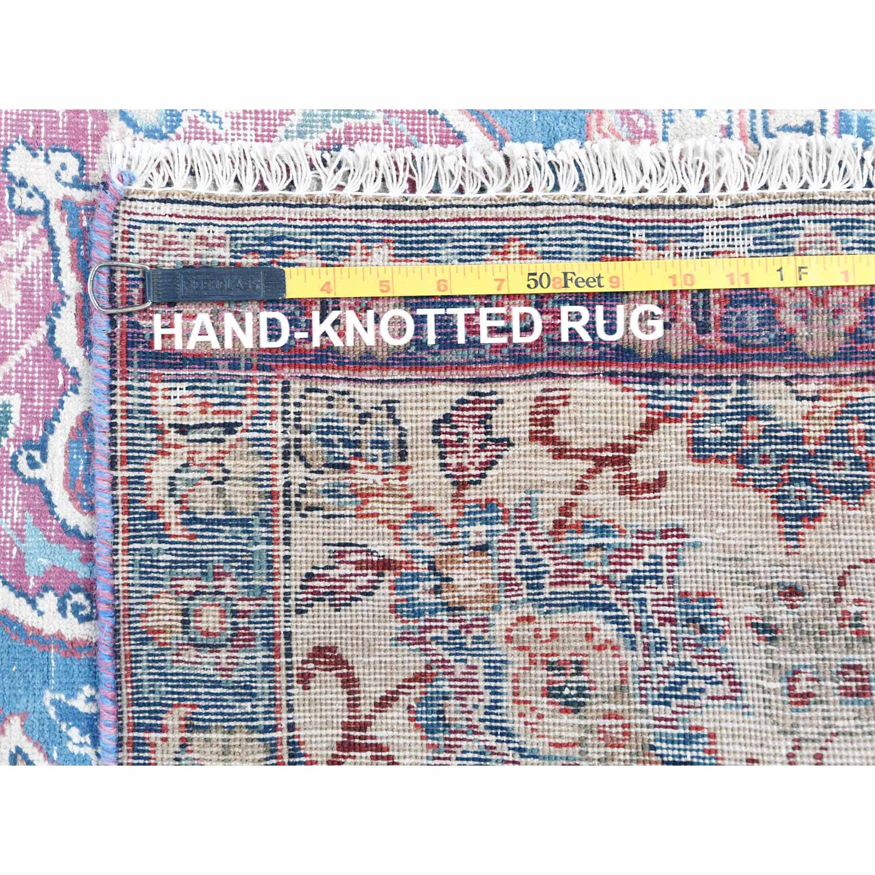 Overdyed-Vintage-Hand-Knotted-Rug-406345