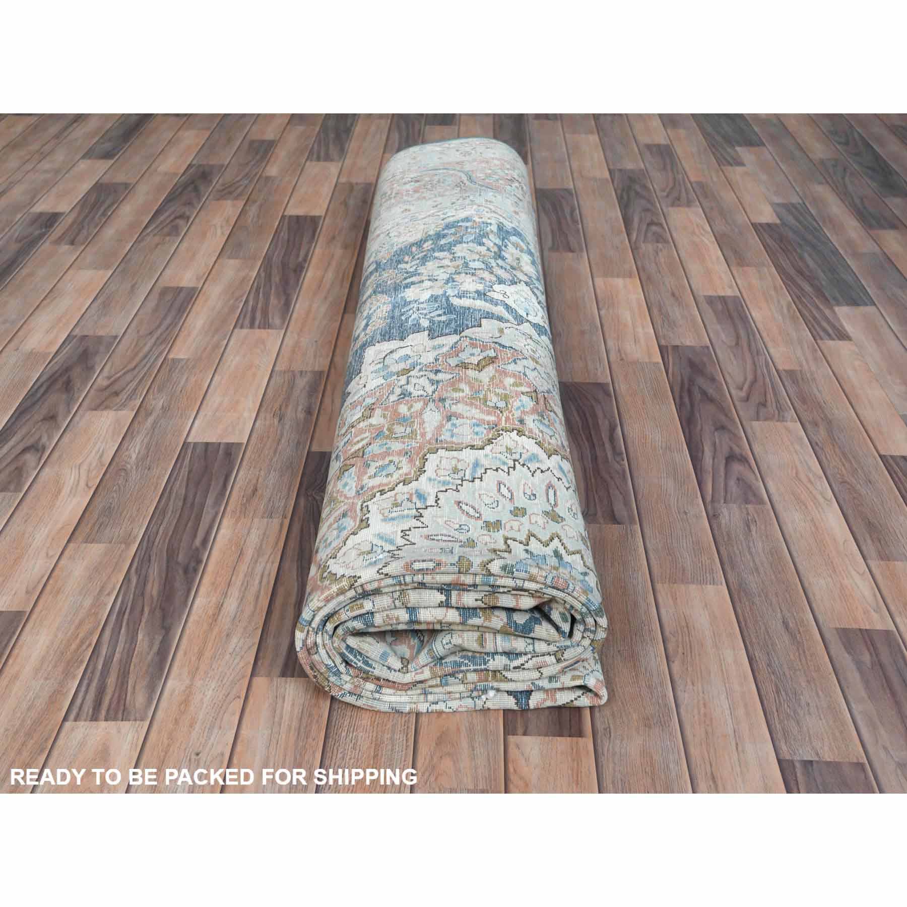 Overdyed-Vintage-Hand-Knotted-Rug-406350