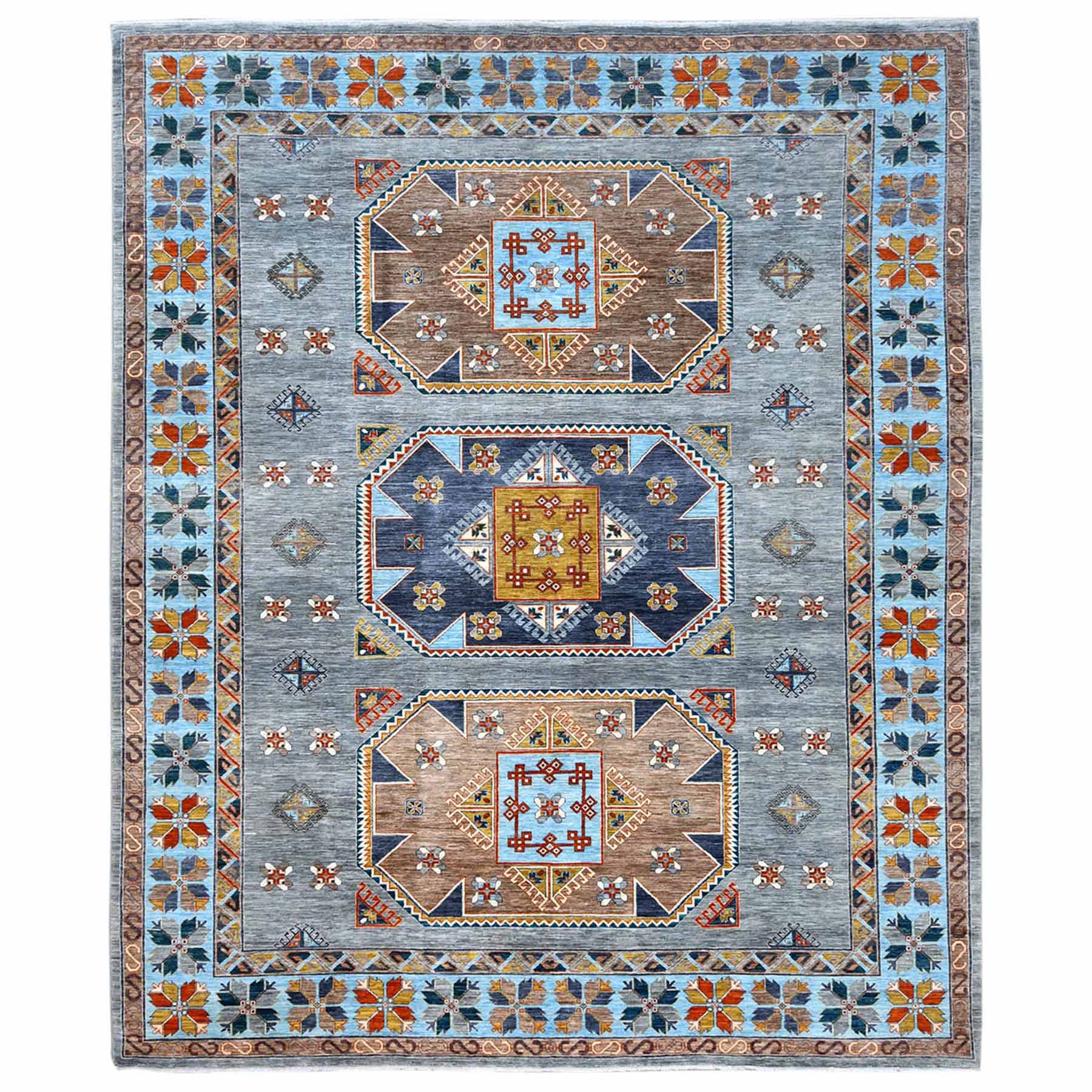 Tribal-Geometric-Hand-Knotted-Rug-406365
