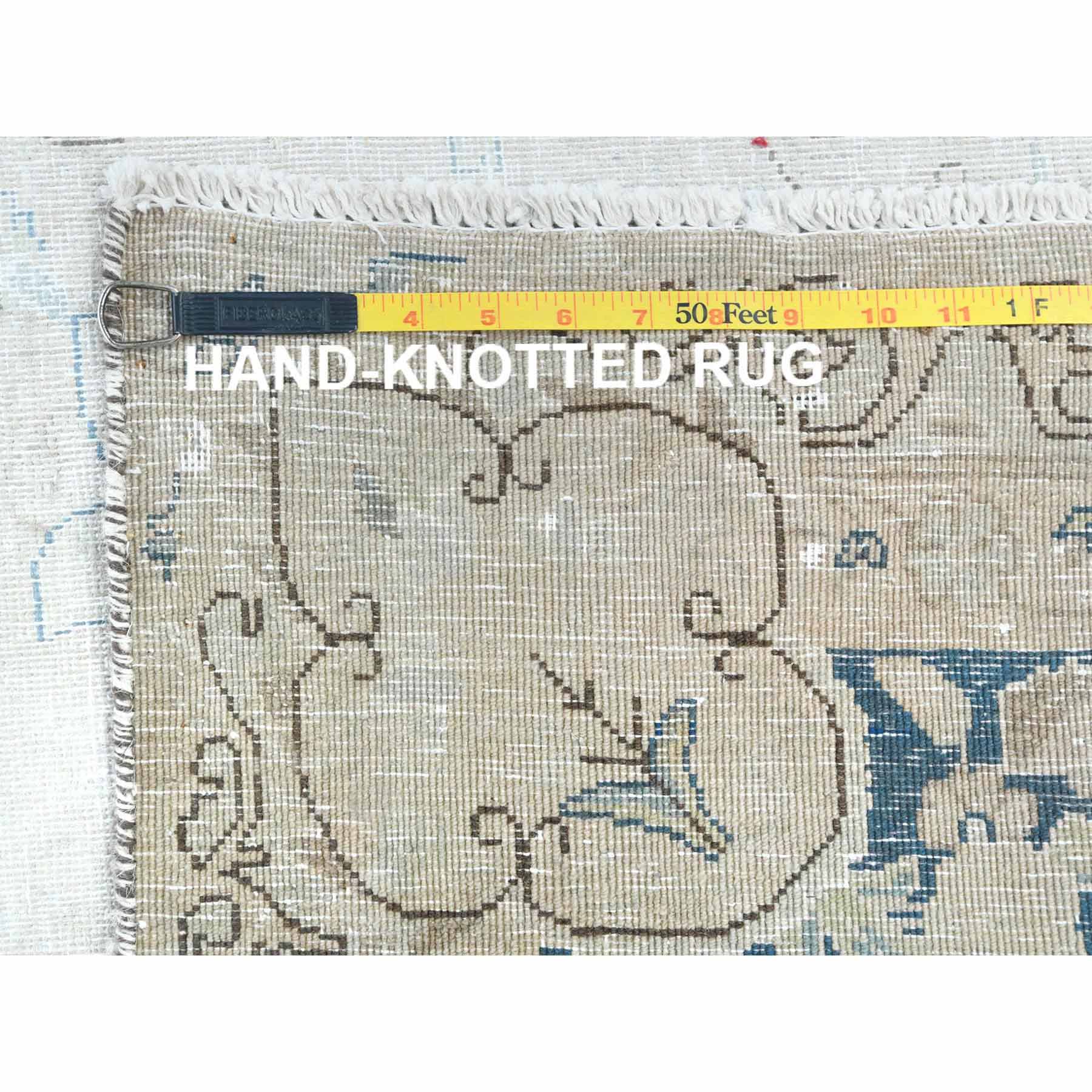 Overdyed-Vintage-Hand-Knotted-Rug-408035