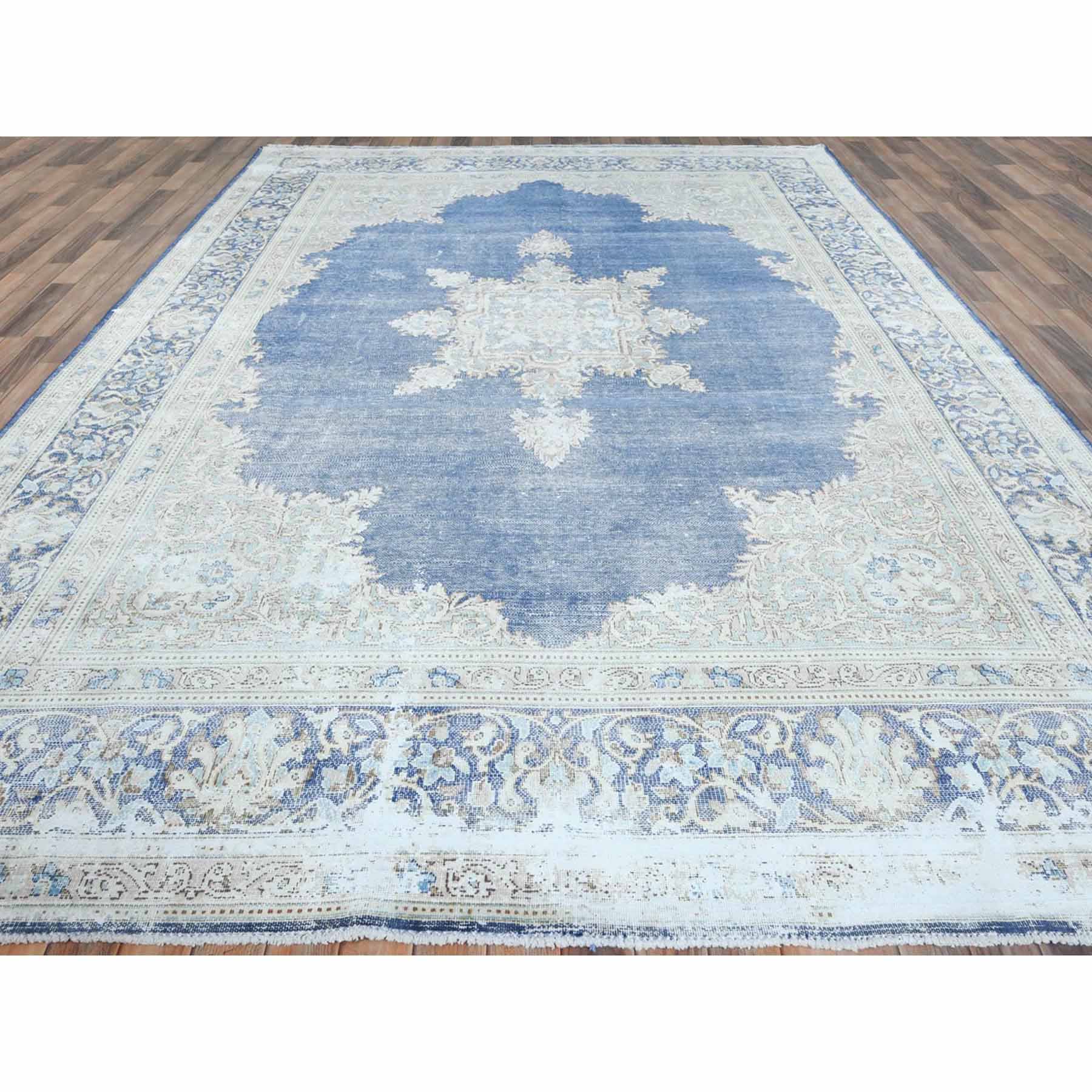 Overdyed-Vintage-Hand-Knotted-Rug-408040