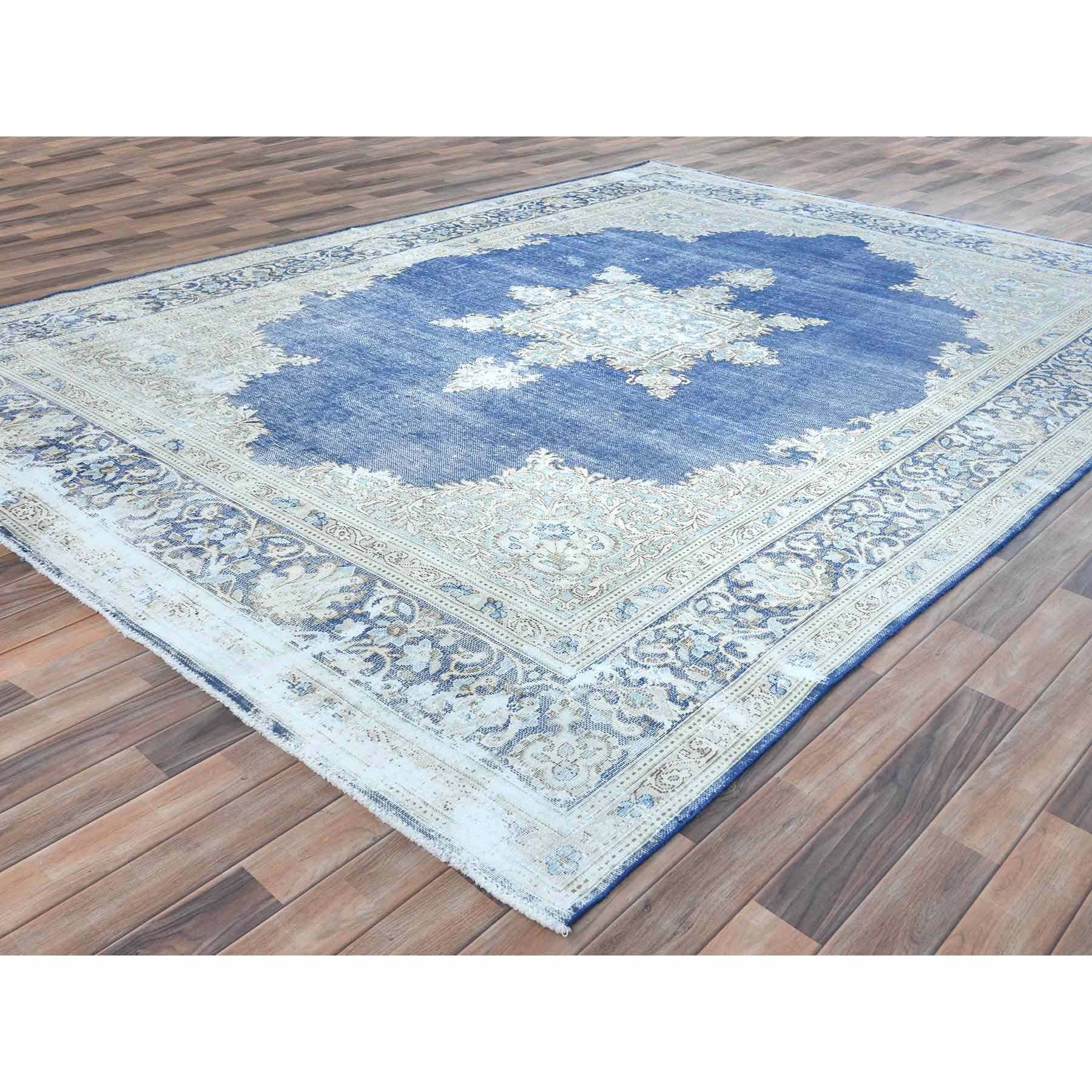 Overdyed-Vintage-Hand-Knotted-Rug-408040