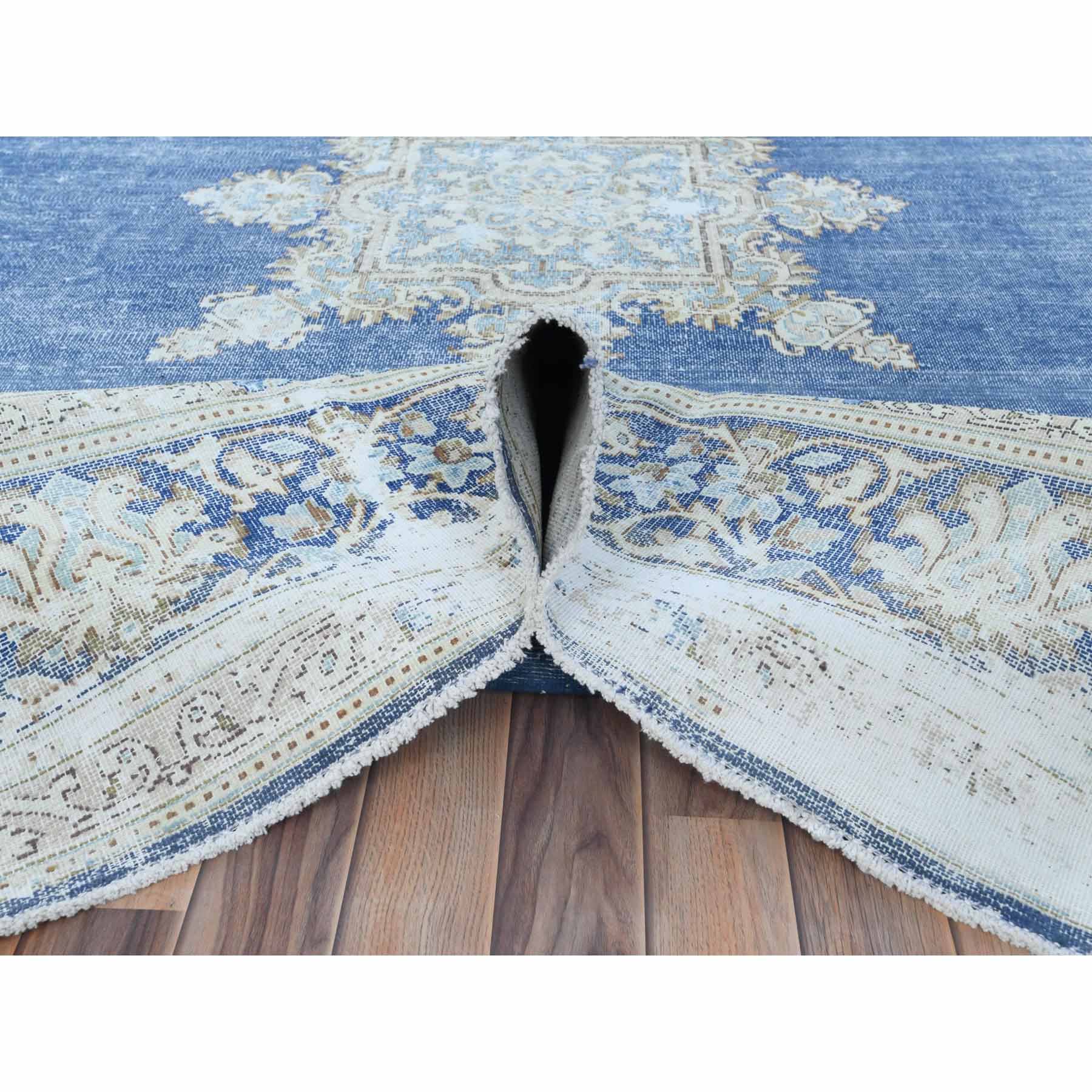 Overdyed-Vintage-Hand-Knotted-Rug-408040