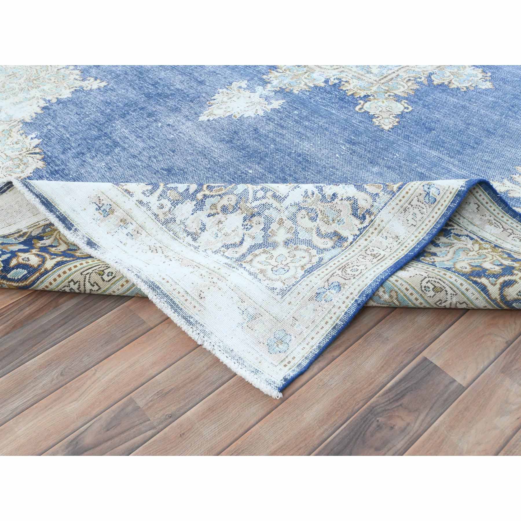 Overdyed-Vintage-Hand-Knotted-Rug-408040