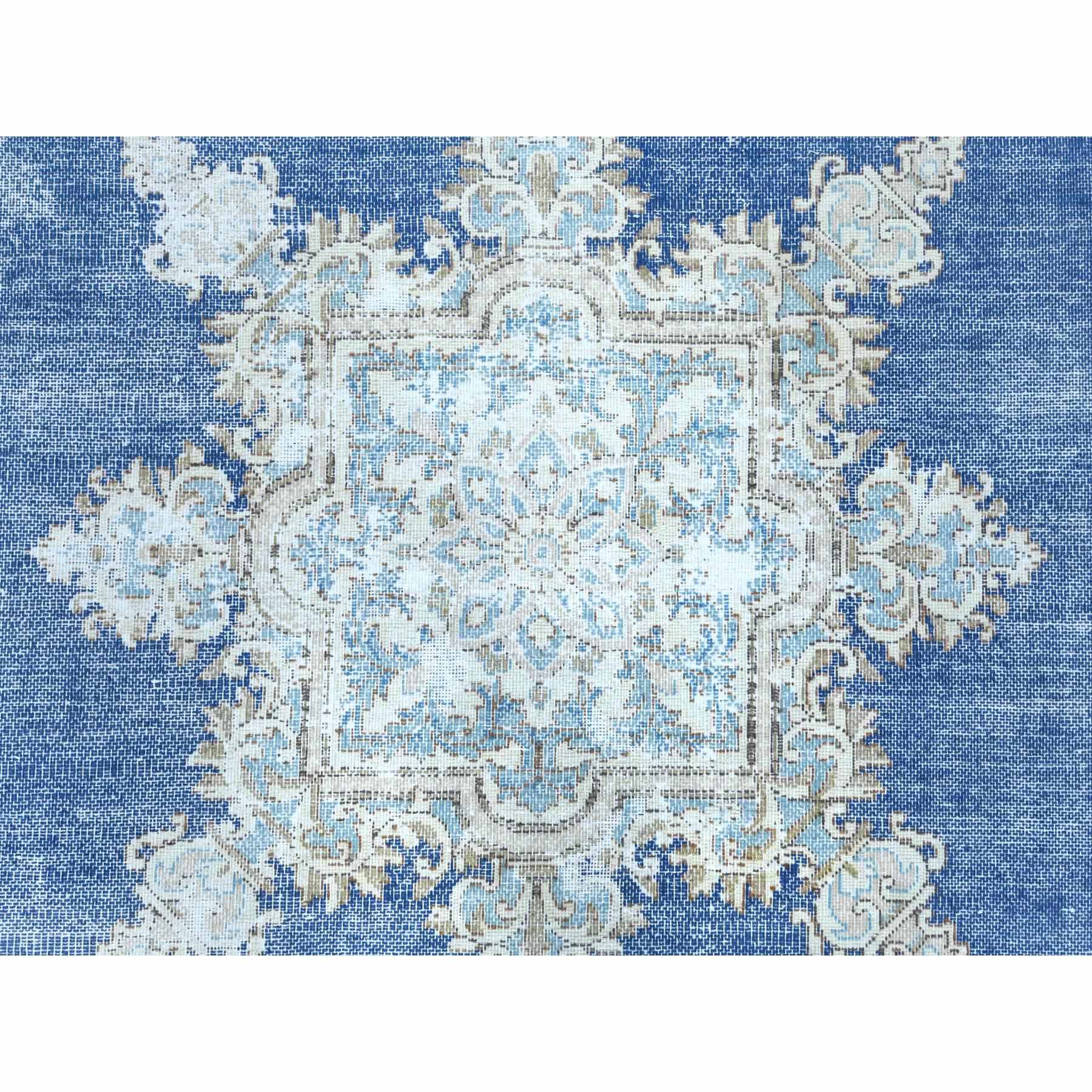 Overdyed-Vintage-Hand-Knotted-Rug-408040