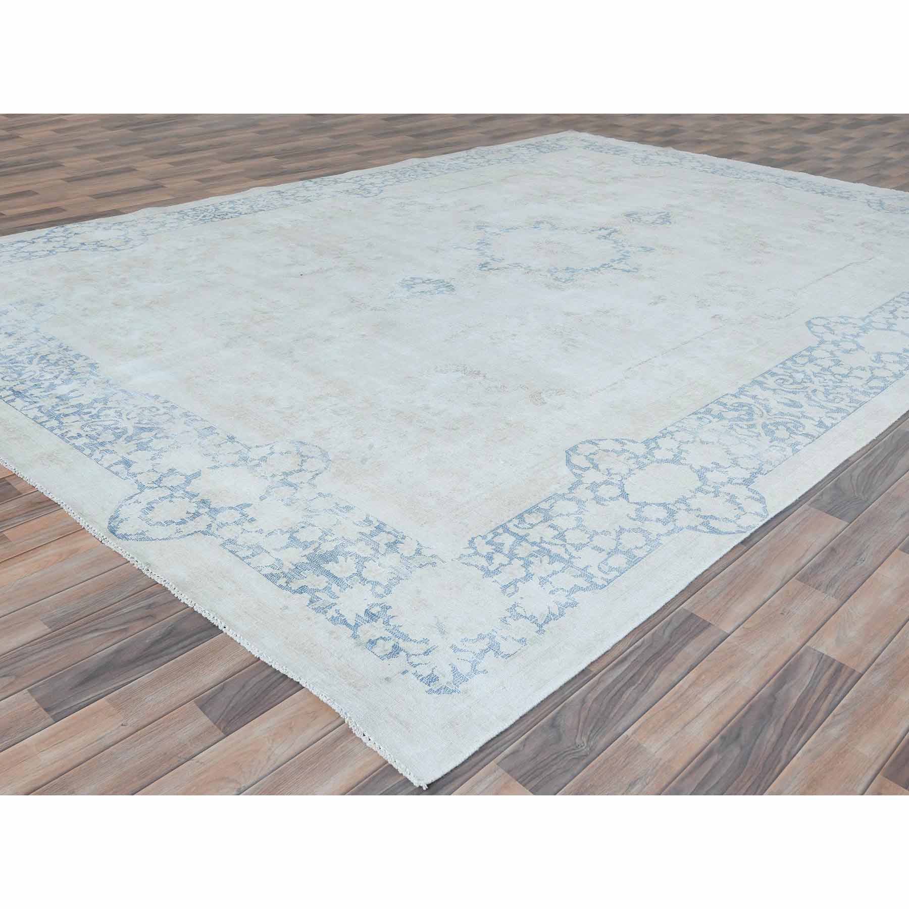 Overdyed-Vintage-Hand-Knotted-Rug-408085