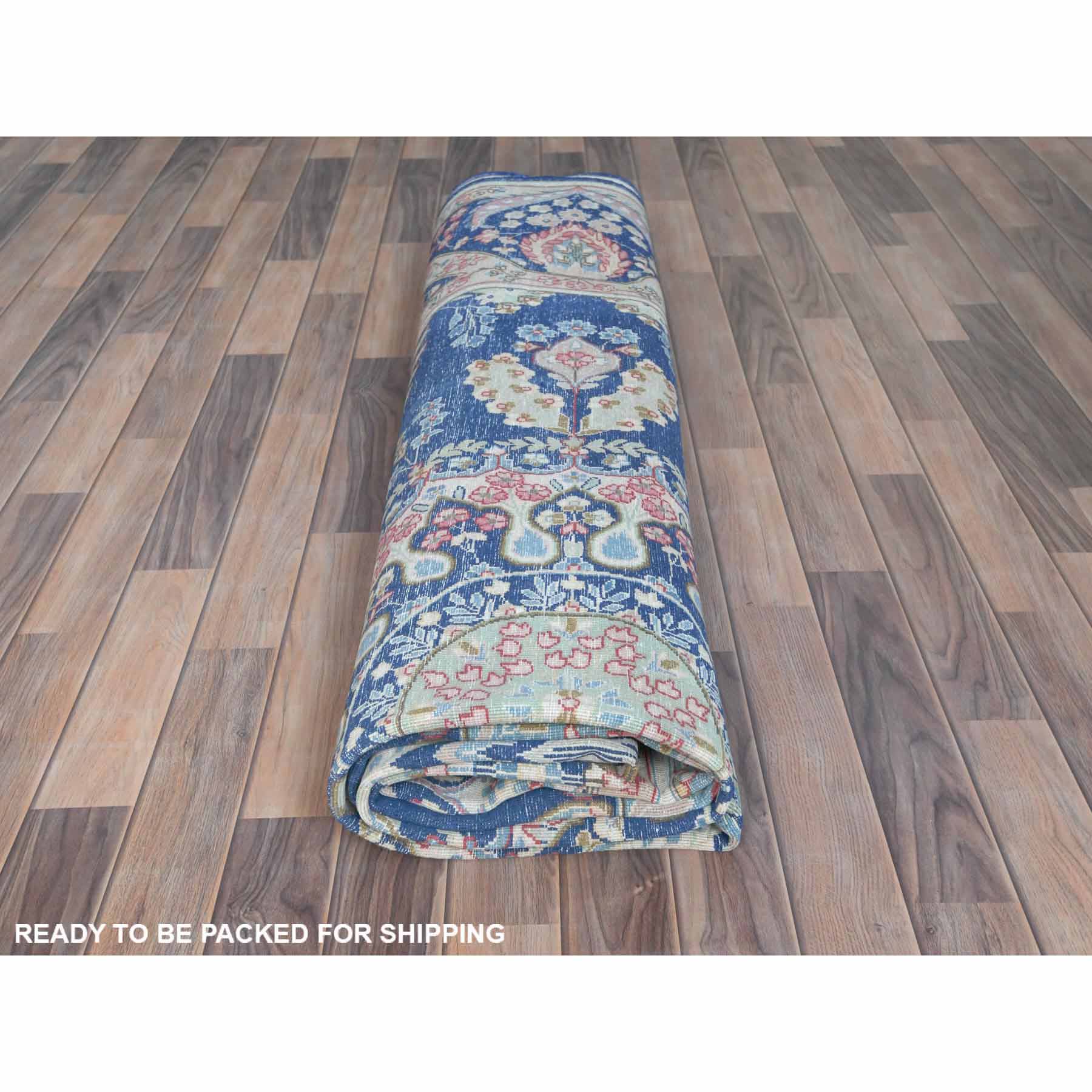 Overdyed-Vintage-Hand-Knotted-Rug-408110