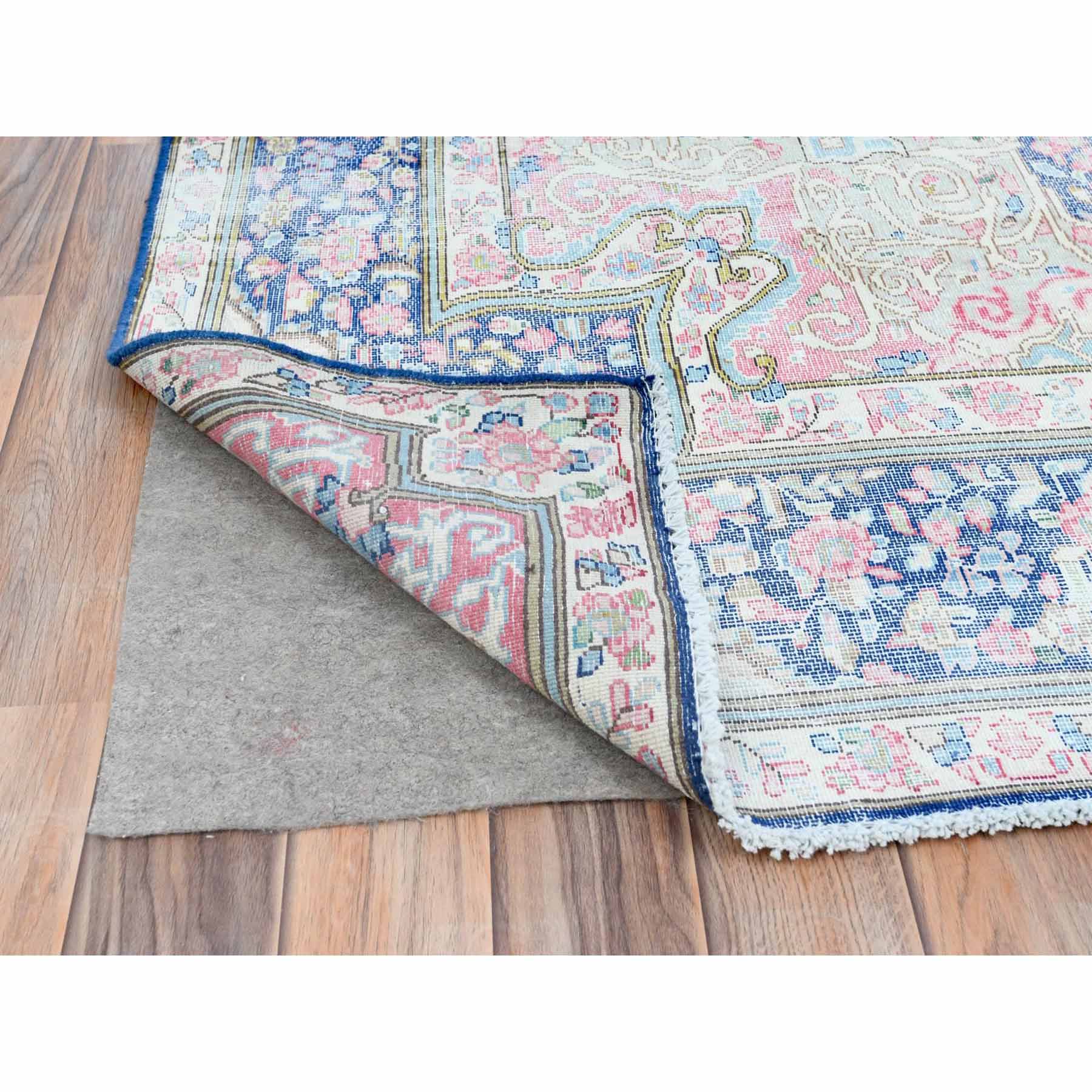 Overdyed-Vintage-Hand-Knotted-Rug-408170