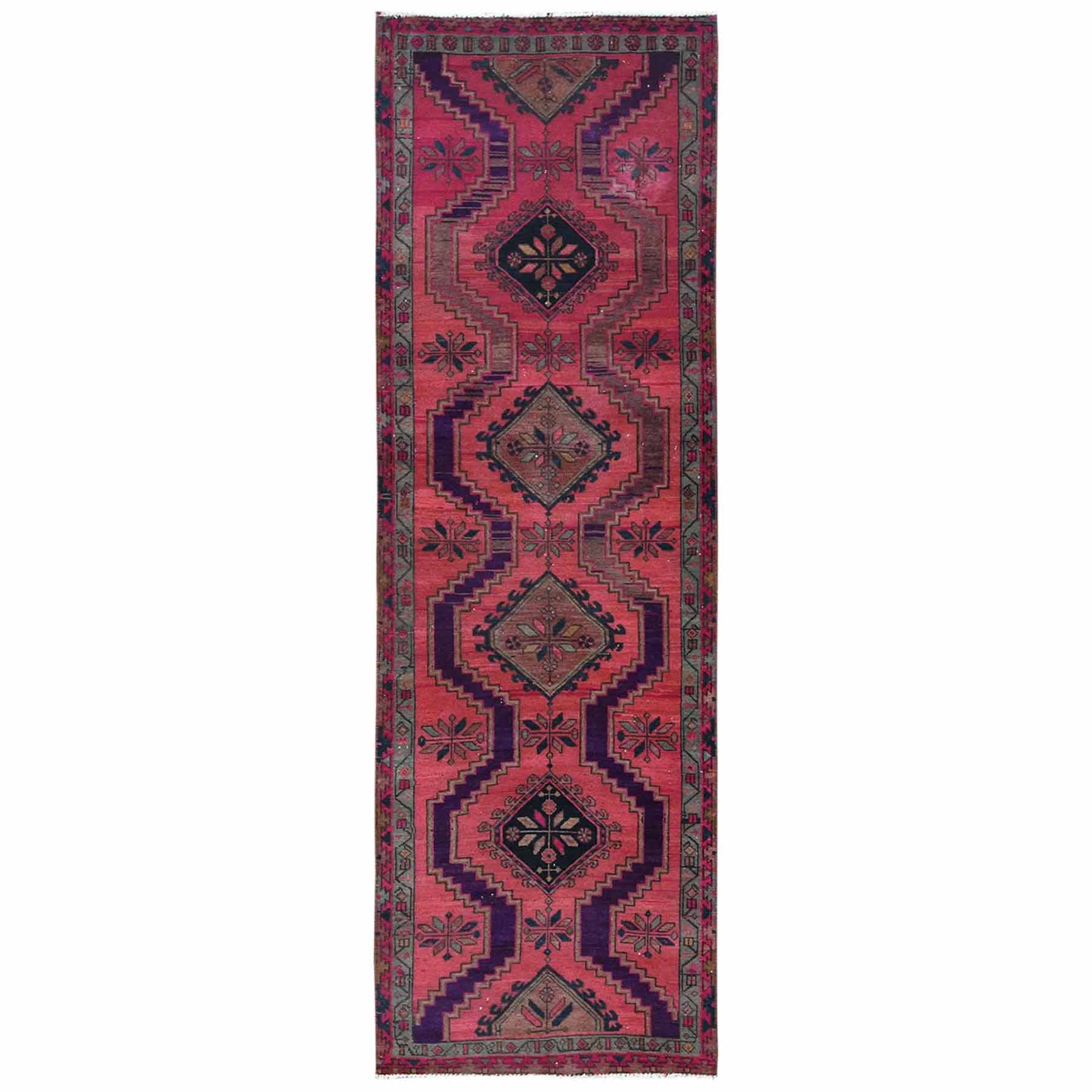 Overdyed-Vintage-Hand-Knotted-Rug-408205