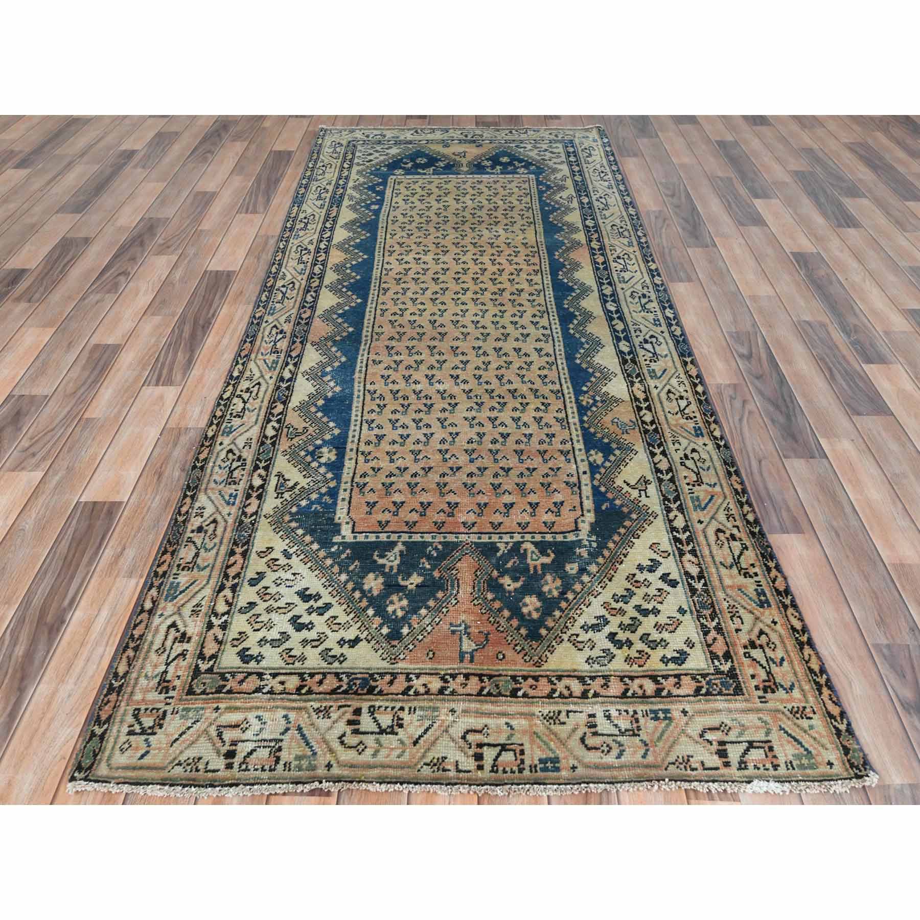 Overdyed-Vintage-Hand-Knotted-Rug-408290