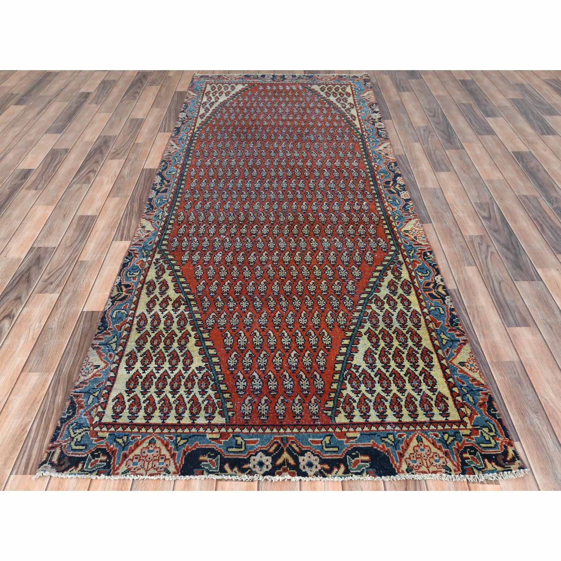 Overdyed-Vintage-Hand-Knotted-Rug-408305