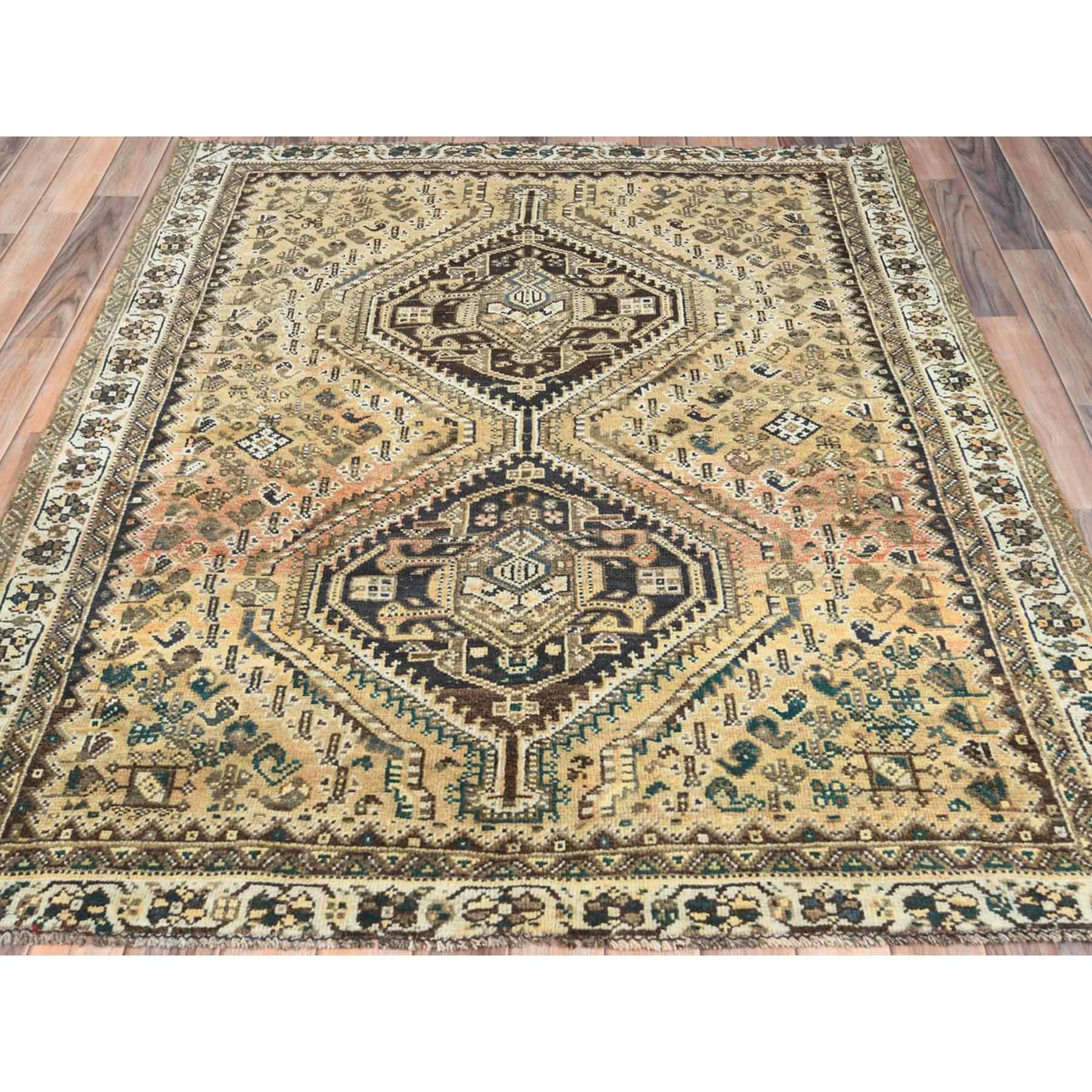 Overdyed-Vintage-Hand-Knotted-Rug-408365