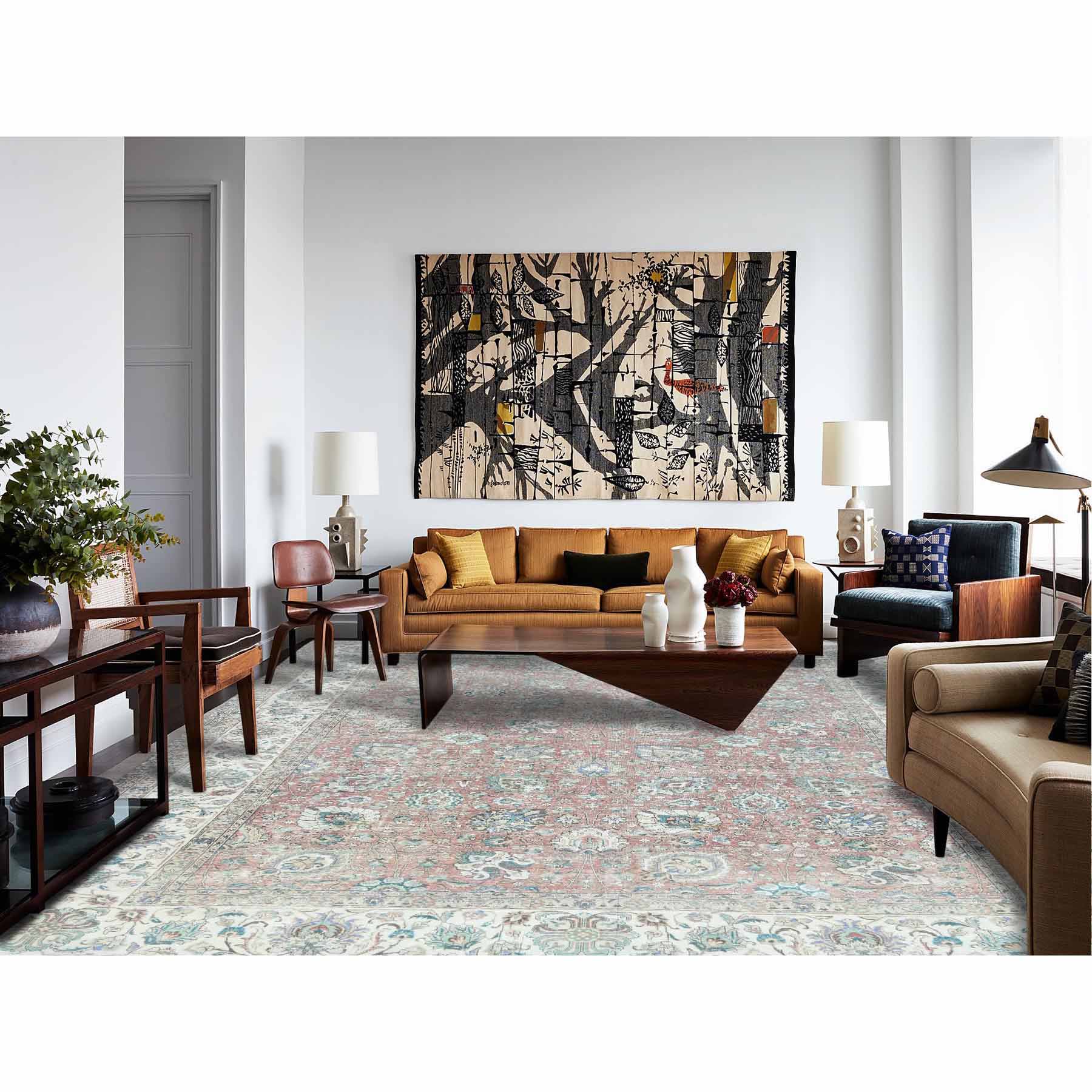 Overdyed-Vintage-Hand-Knotted-Rug-408710