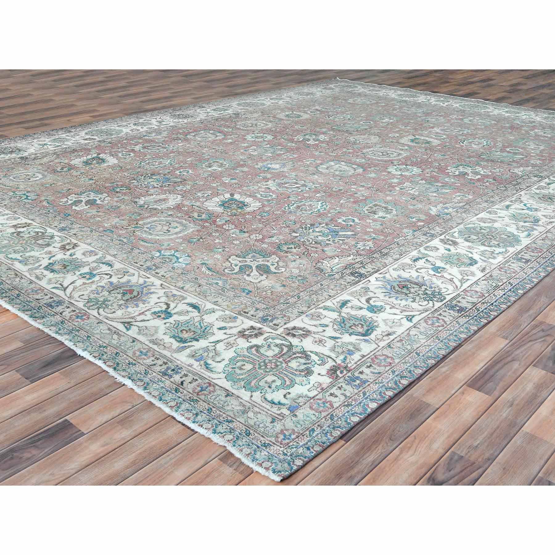 Overdyed-Vintage-Hand-Knotted-Rug-408710