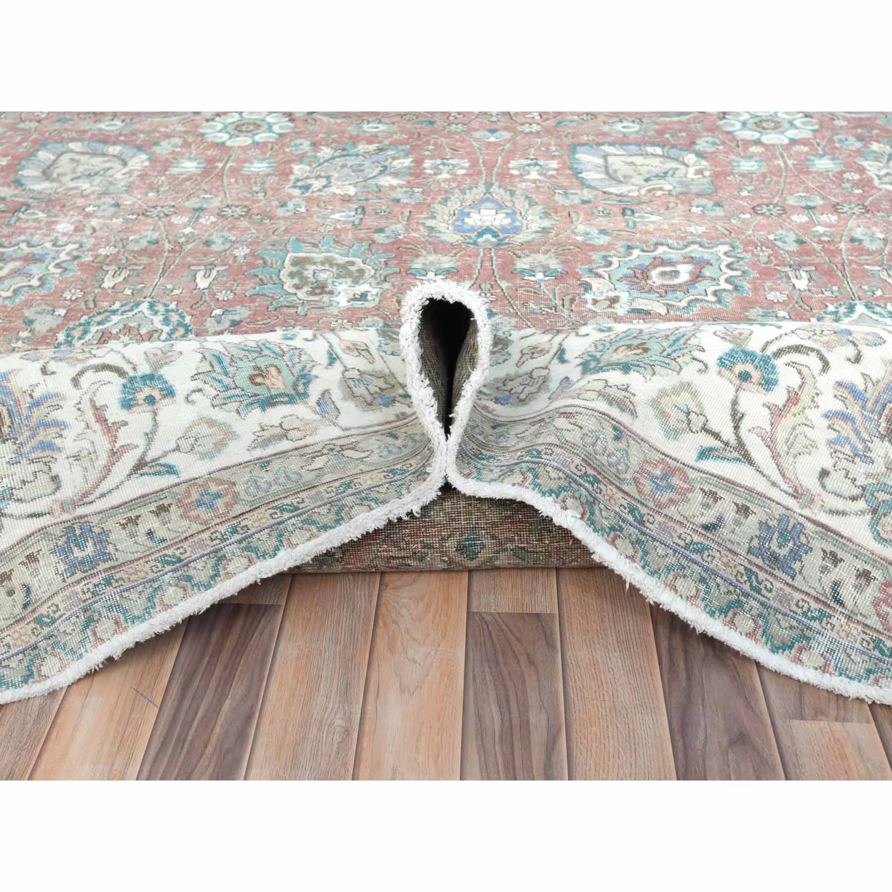 Overdyed-Vintage-Hand-Knotted-Rug-408710