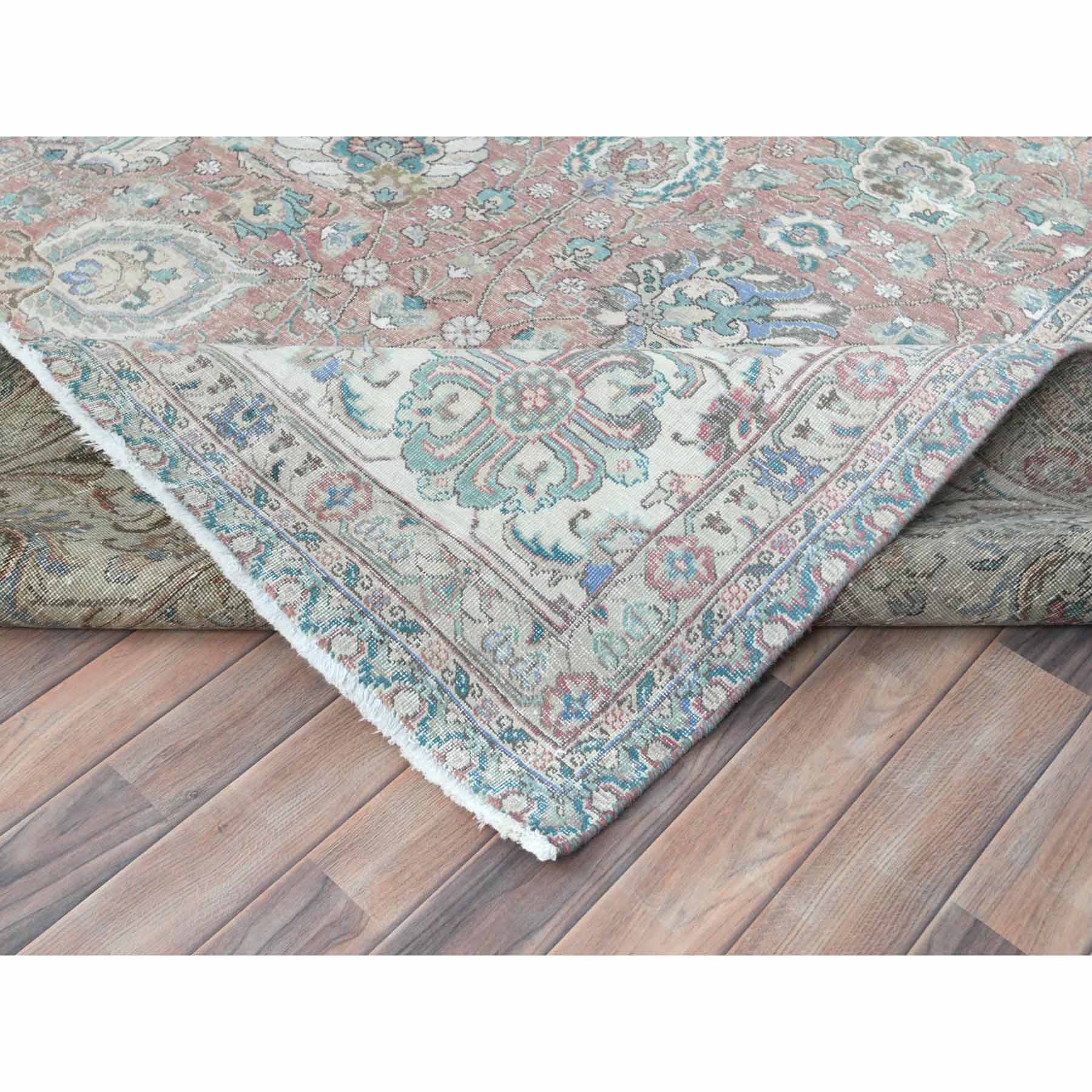 Overdyed-Vintage-Hand-Knotted-Rug-408710