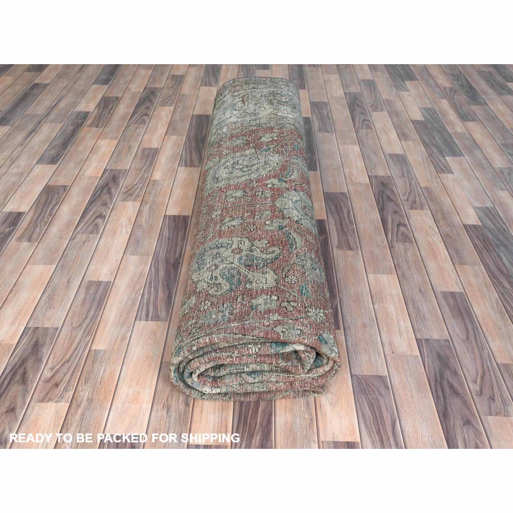 Overdyed-Vintage-Hand-Knotted-Rug-408710