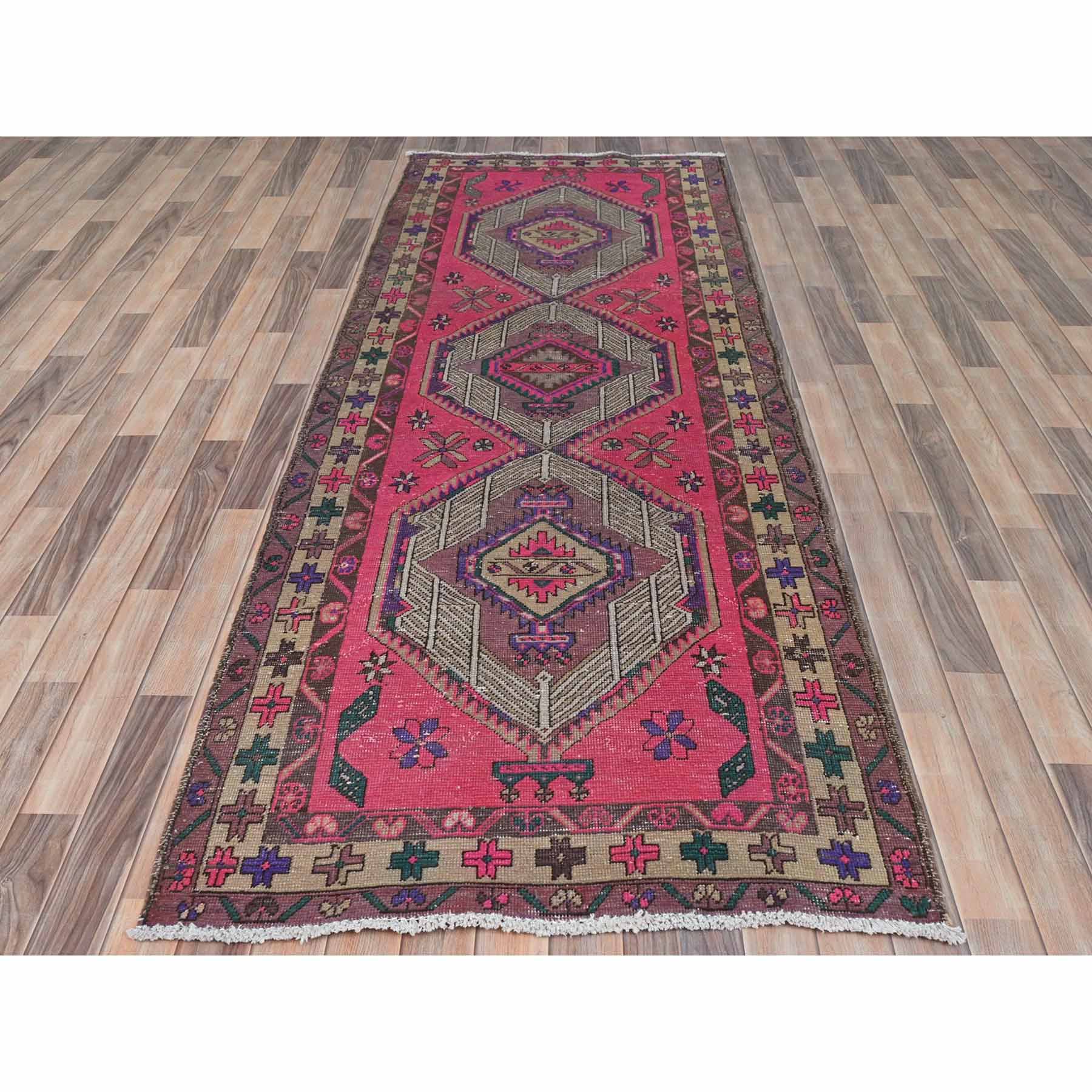 Overdyed-Vintage-Hand-Knotted-Rug-409280