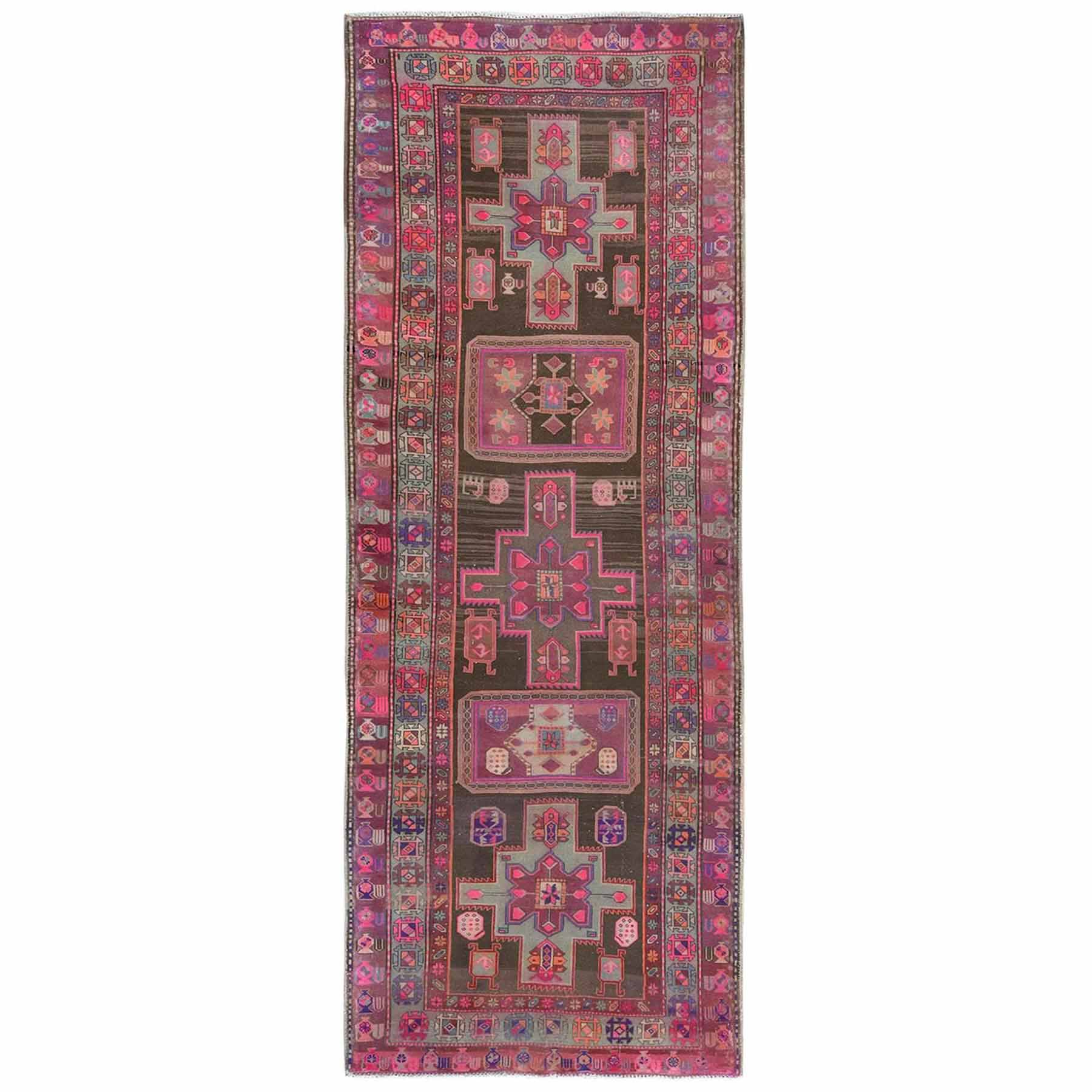 Overdyed-Vintage-Hand-Knotted-Rug-409310