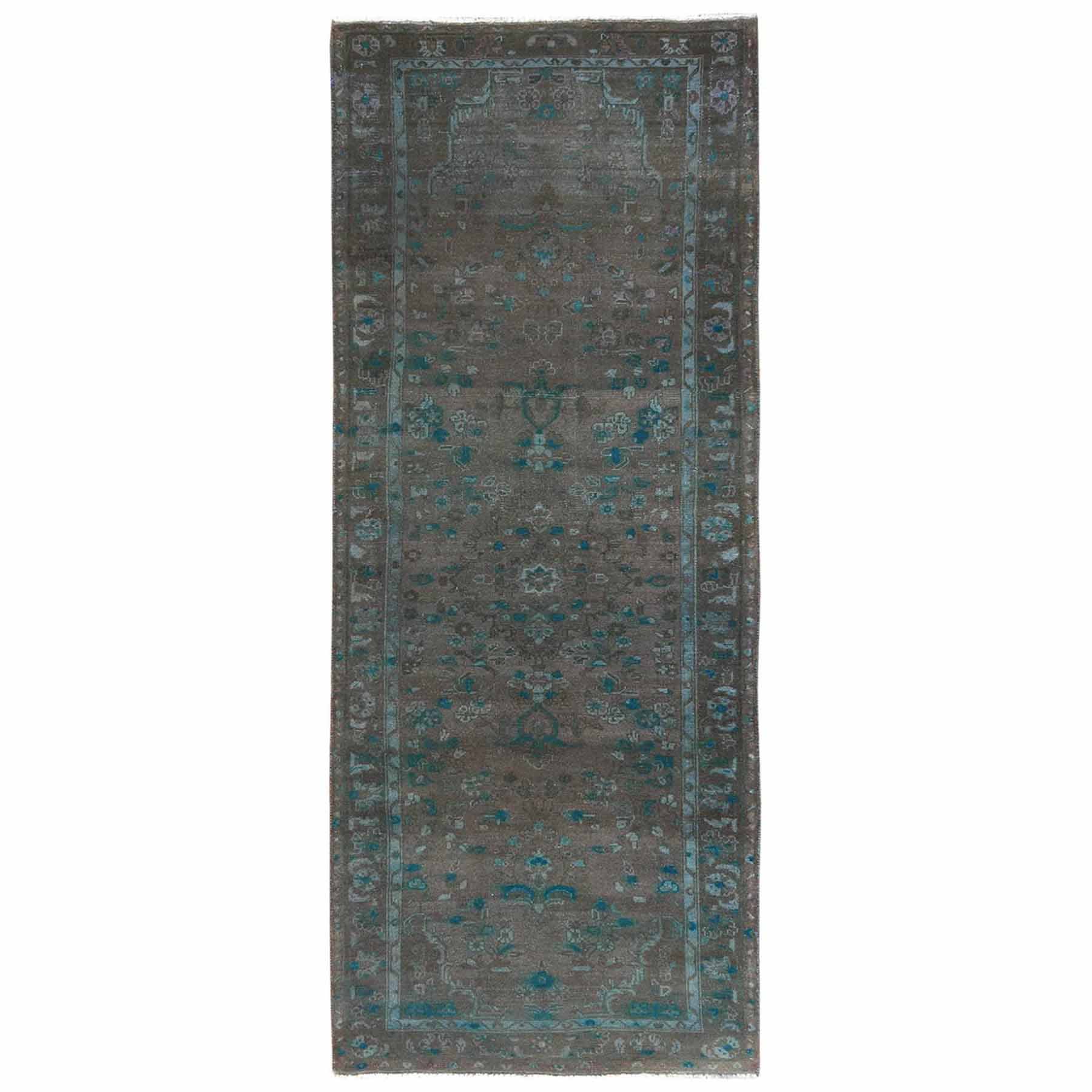 Overdyed-Vintage-Hand-Knotted-Rug-409360