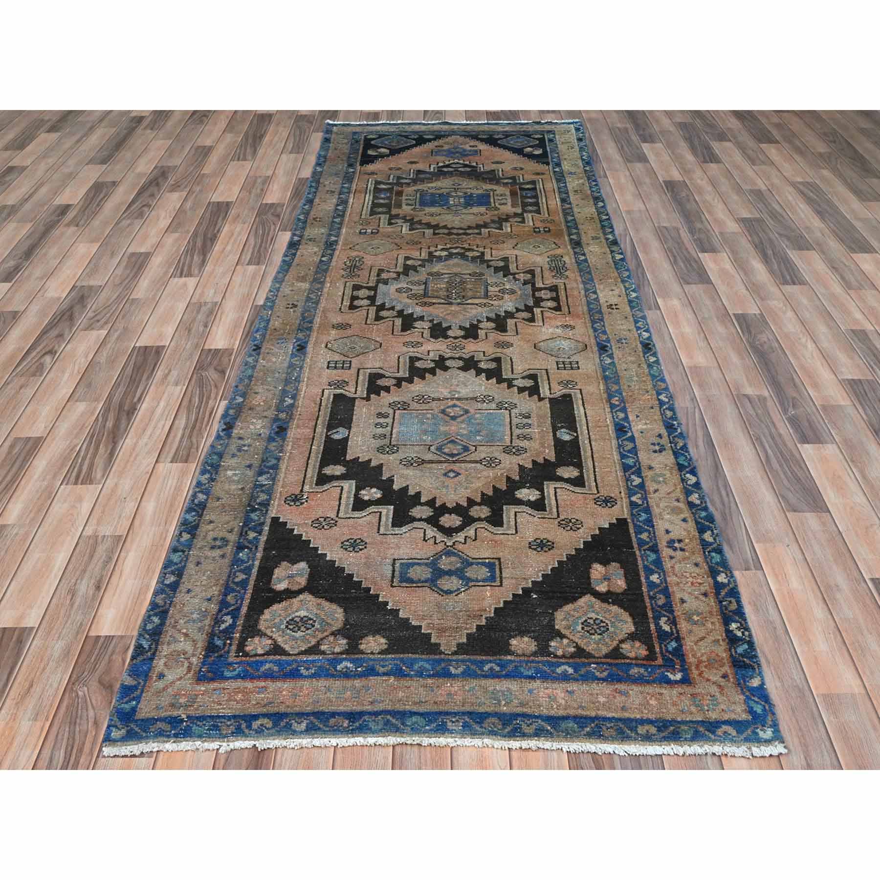 Overdyed-Vintage-Hand-Knotted-Rug-409365