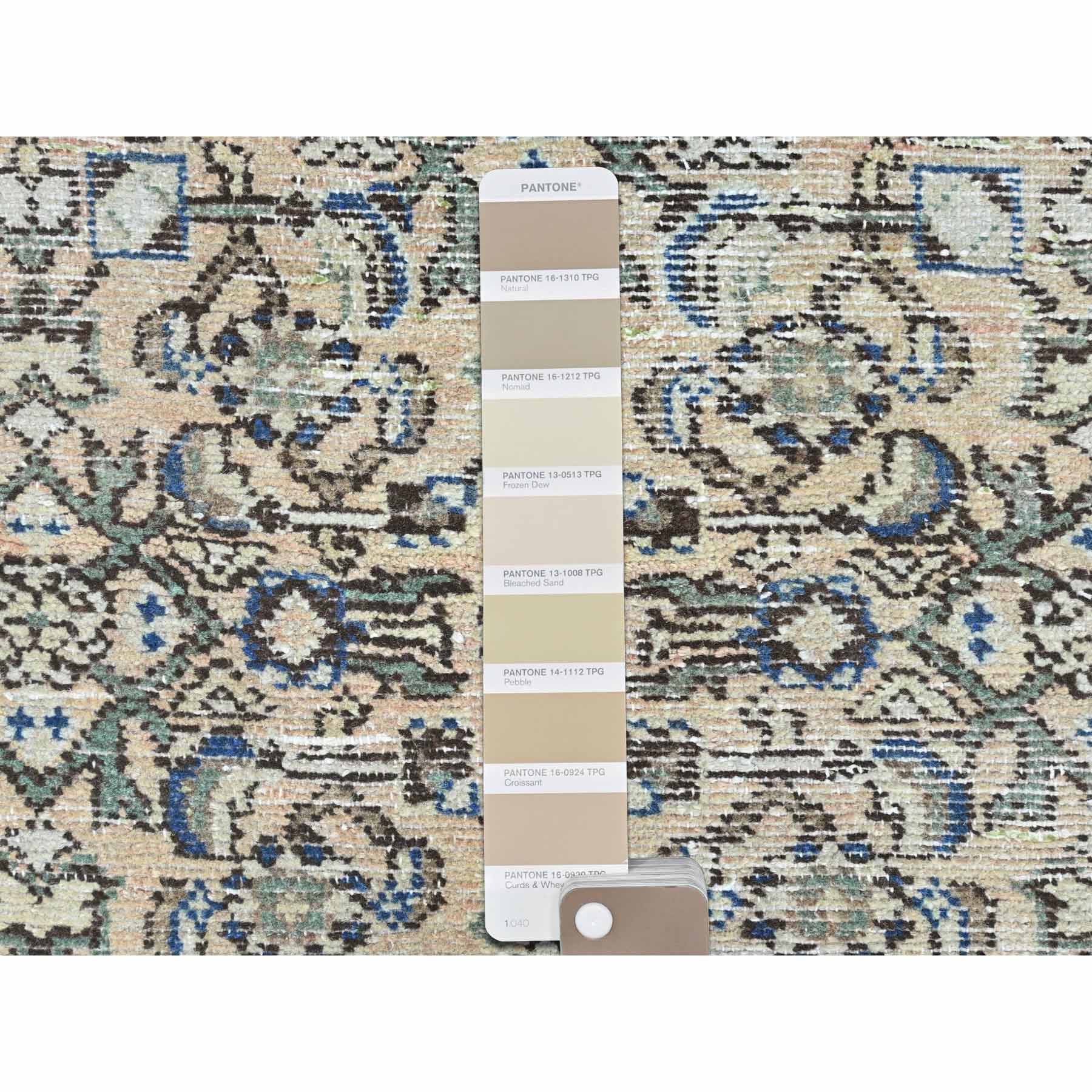 Overdyed-Vintage-Hand-Knotted-Rug-409415