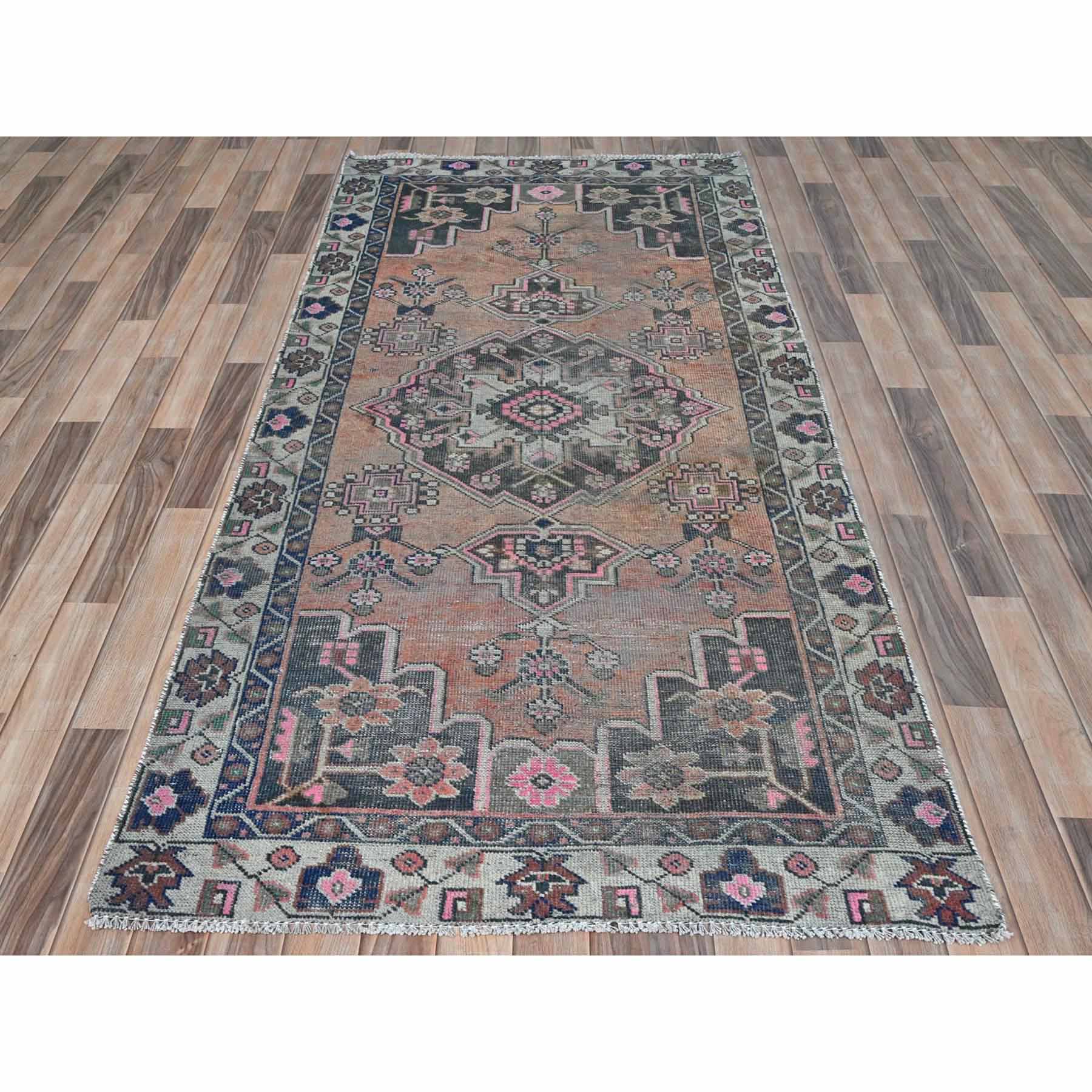 Overdyed-Vintage-Hand-Knotted-Rug-409455