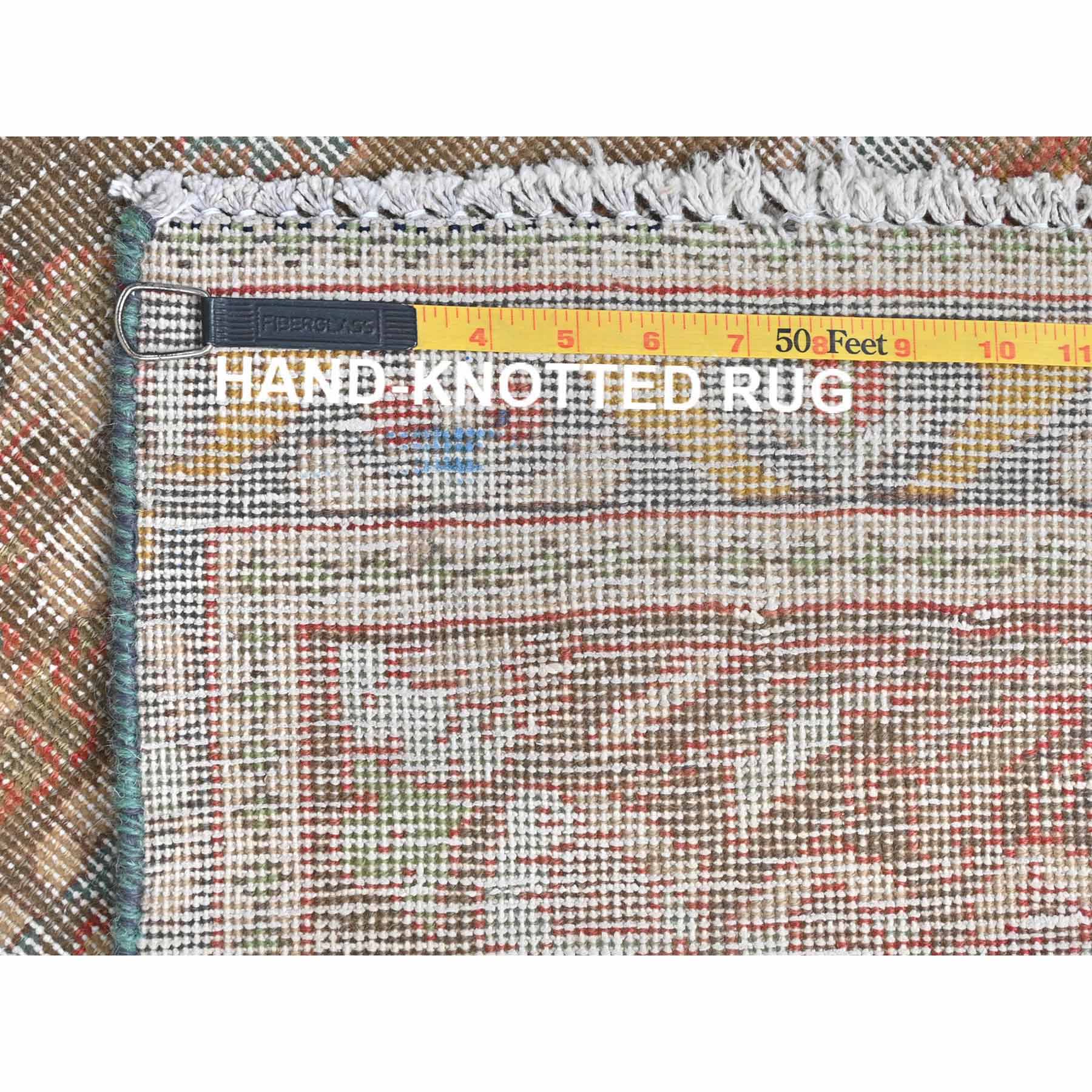 Overdyed-Vintage-Hand-Knotted-Rug-409480