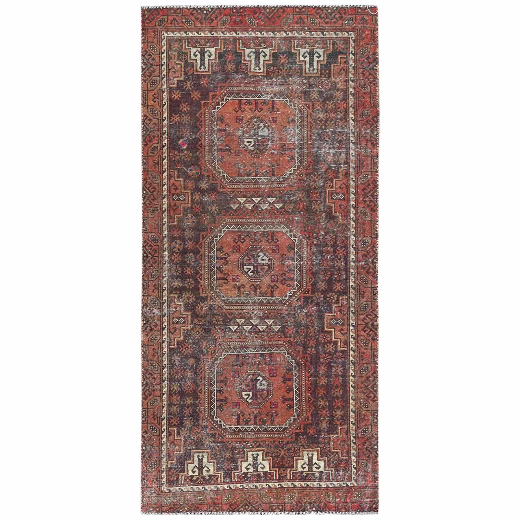 Overdyed-Vintage-Hand-Knotted-Rug-409590