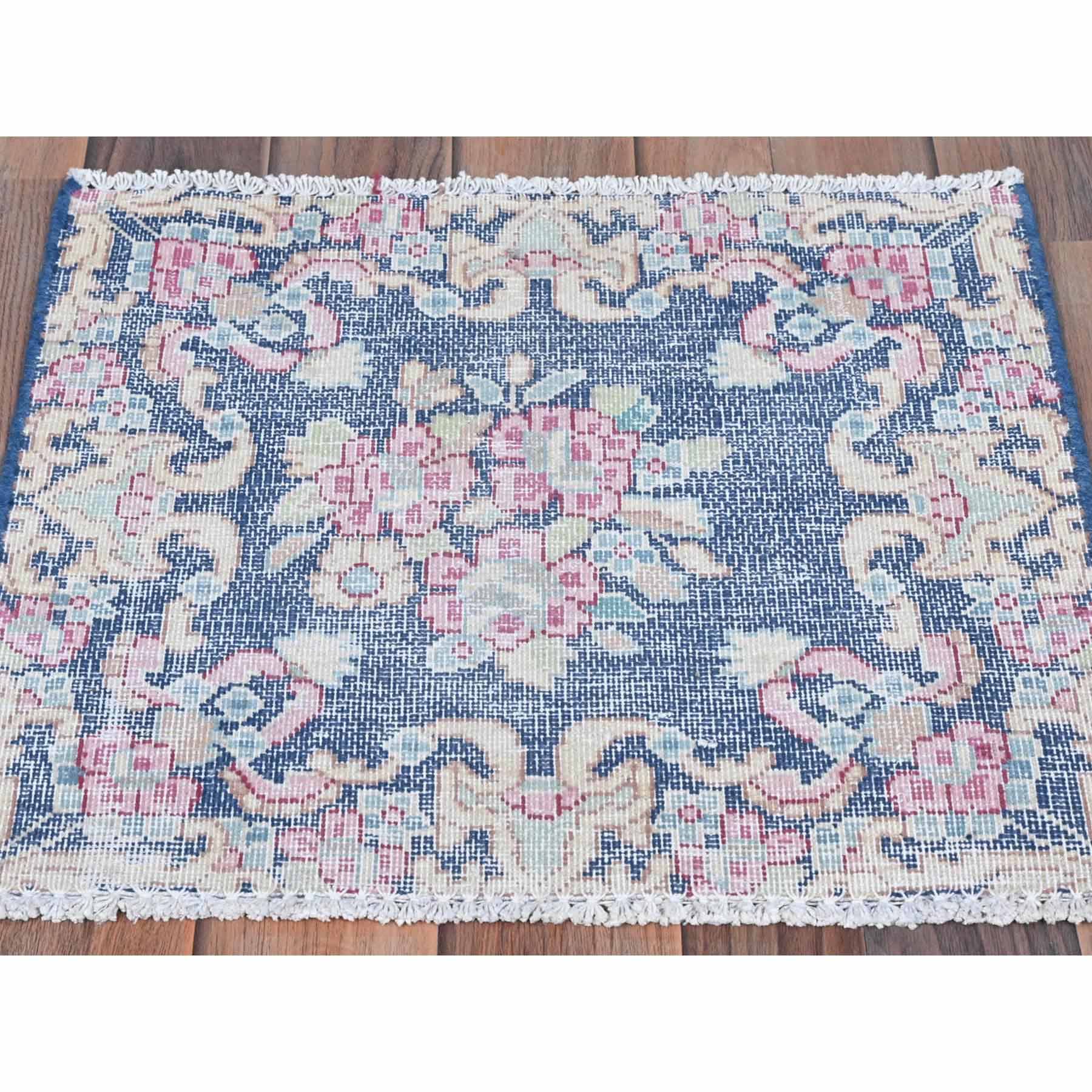 Overdyed-Vintage-Hand-Knotted-Rug-409750