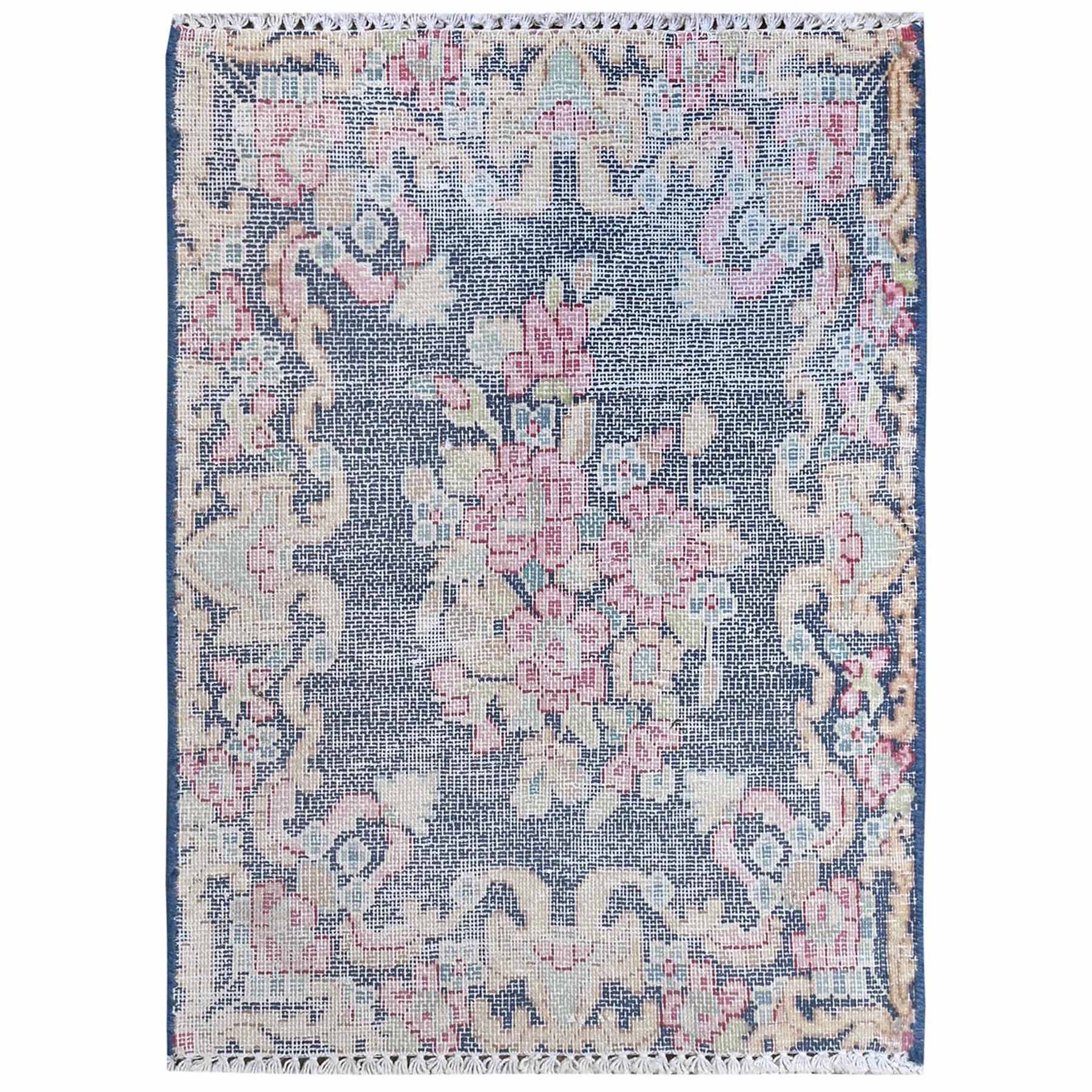 Overdyed-Vintage-Hand-Knotted-Rug-409770