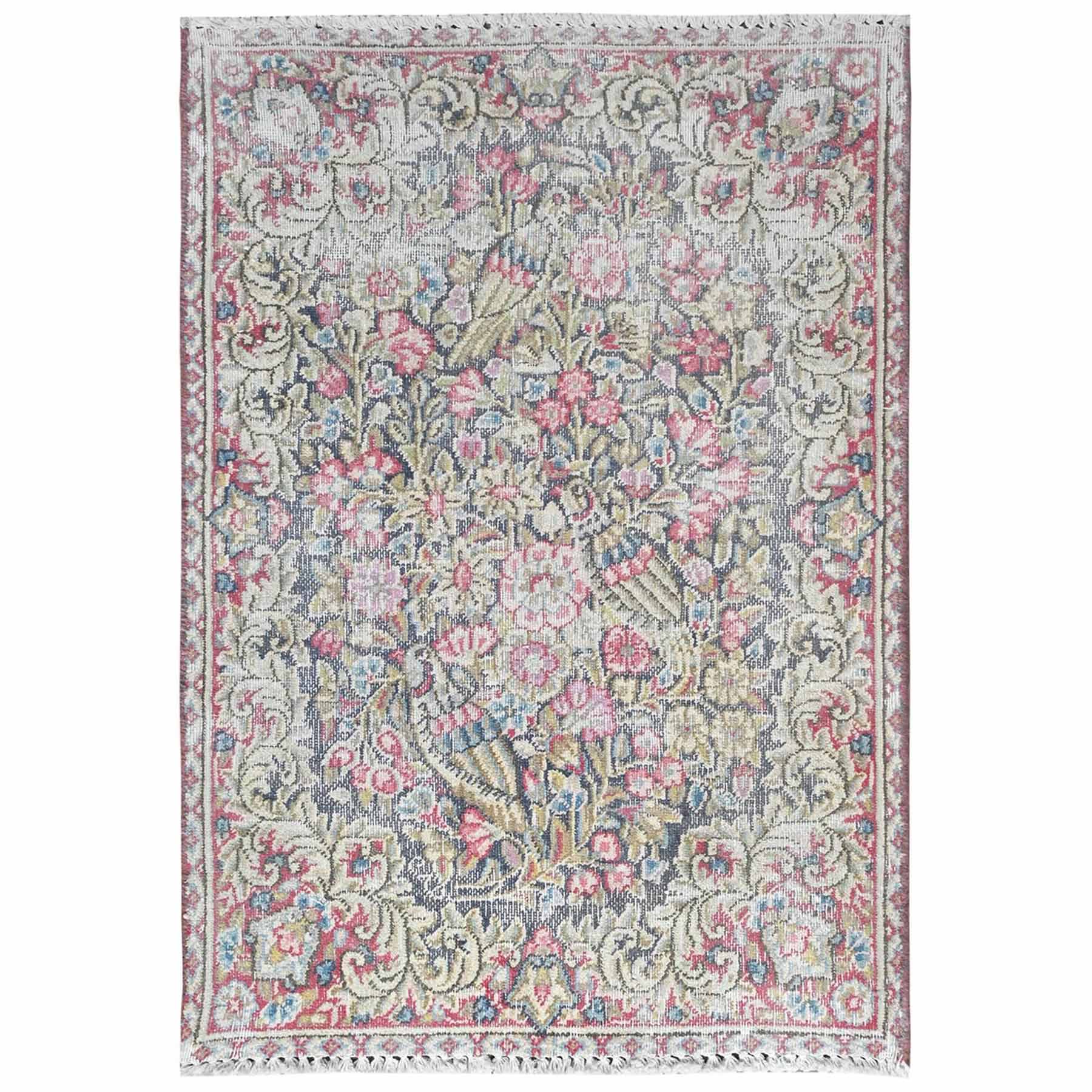 Overdyed-Vintage-Hand-Knotted-Rug-409775