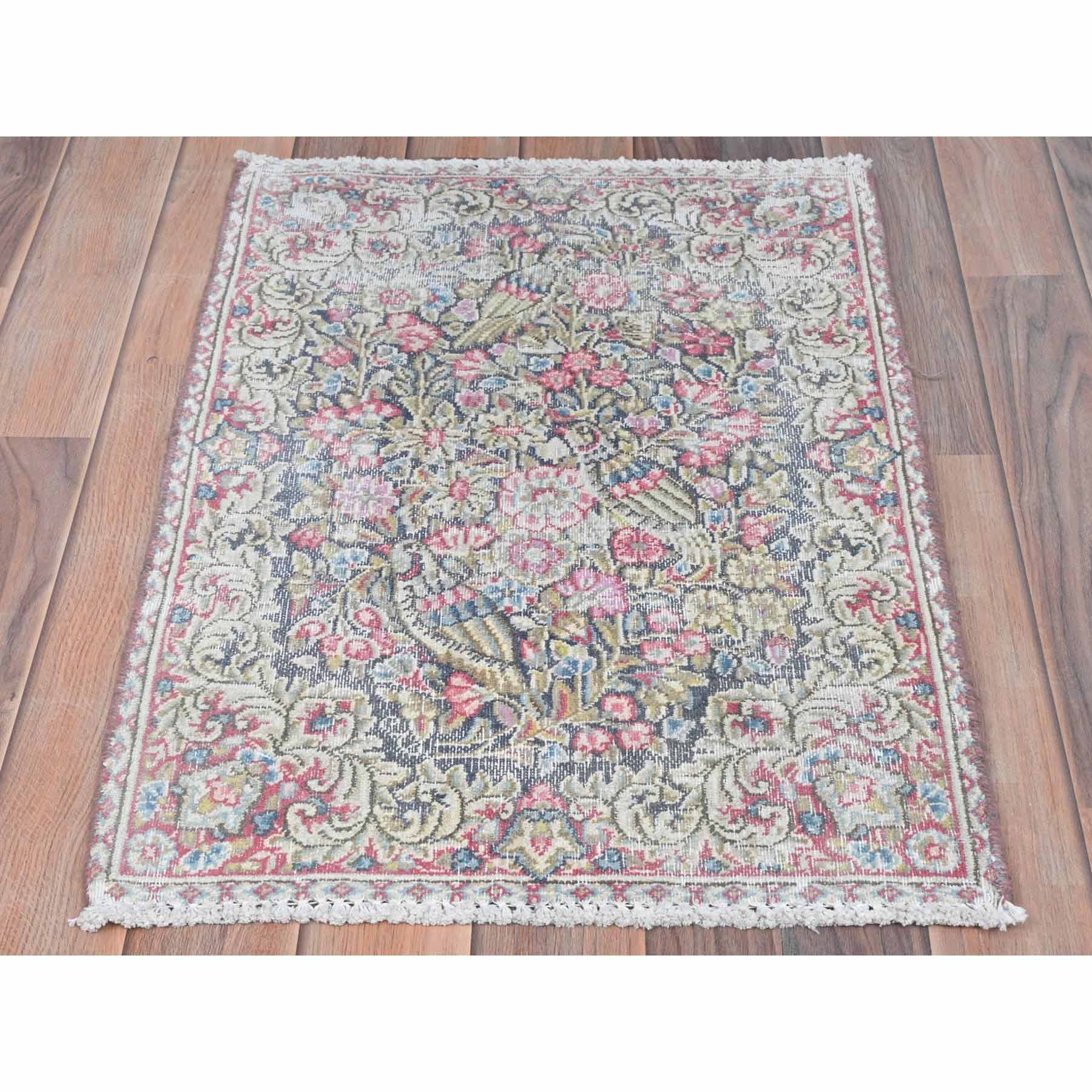 Overdyed-Vintage-Hand-Knotted-Rug-409775
