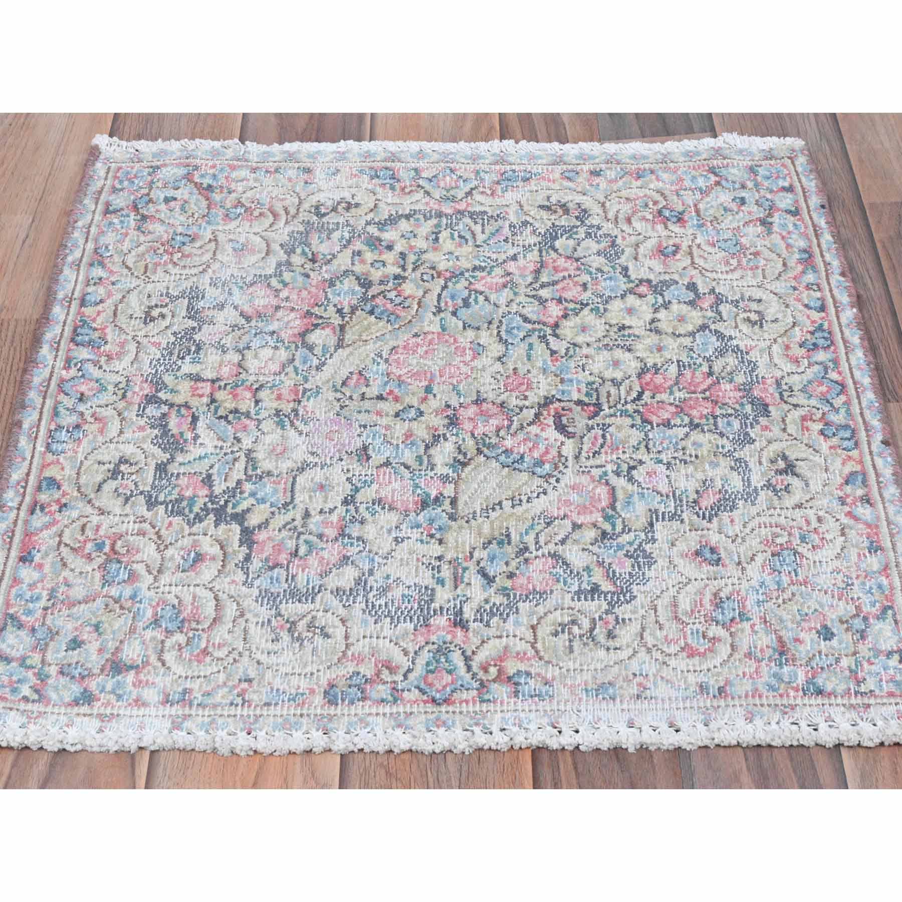 Overdyed-Vintage-Hand-Knotted-Rug-409785