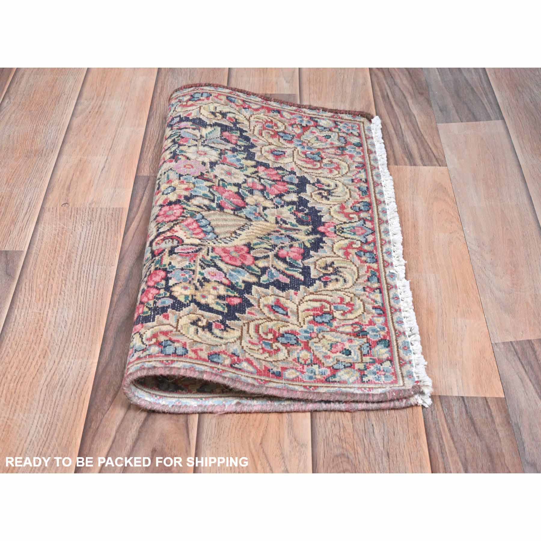 Overdyed-Vintage-Hand-Knotted-Rug-409785