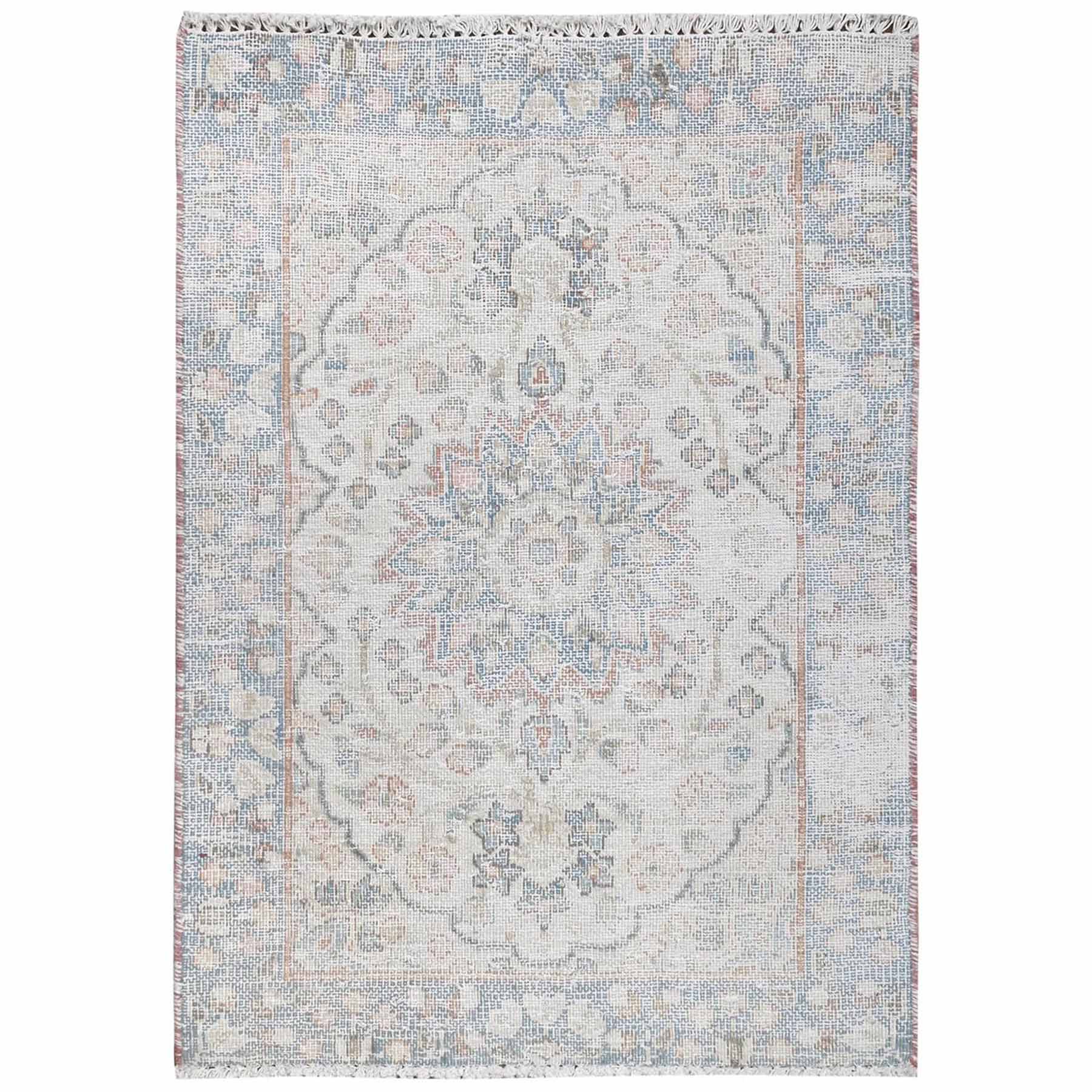 Overdyed-Vintage-Hand-Knotted-Rug-409865