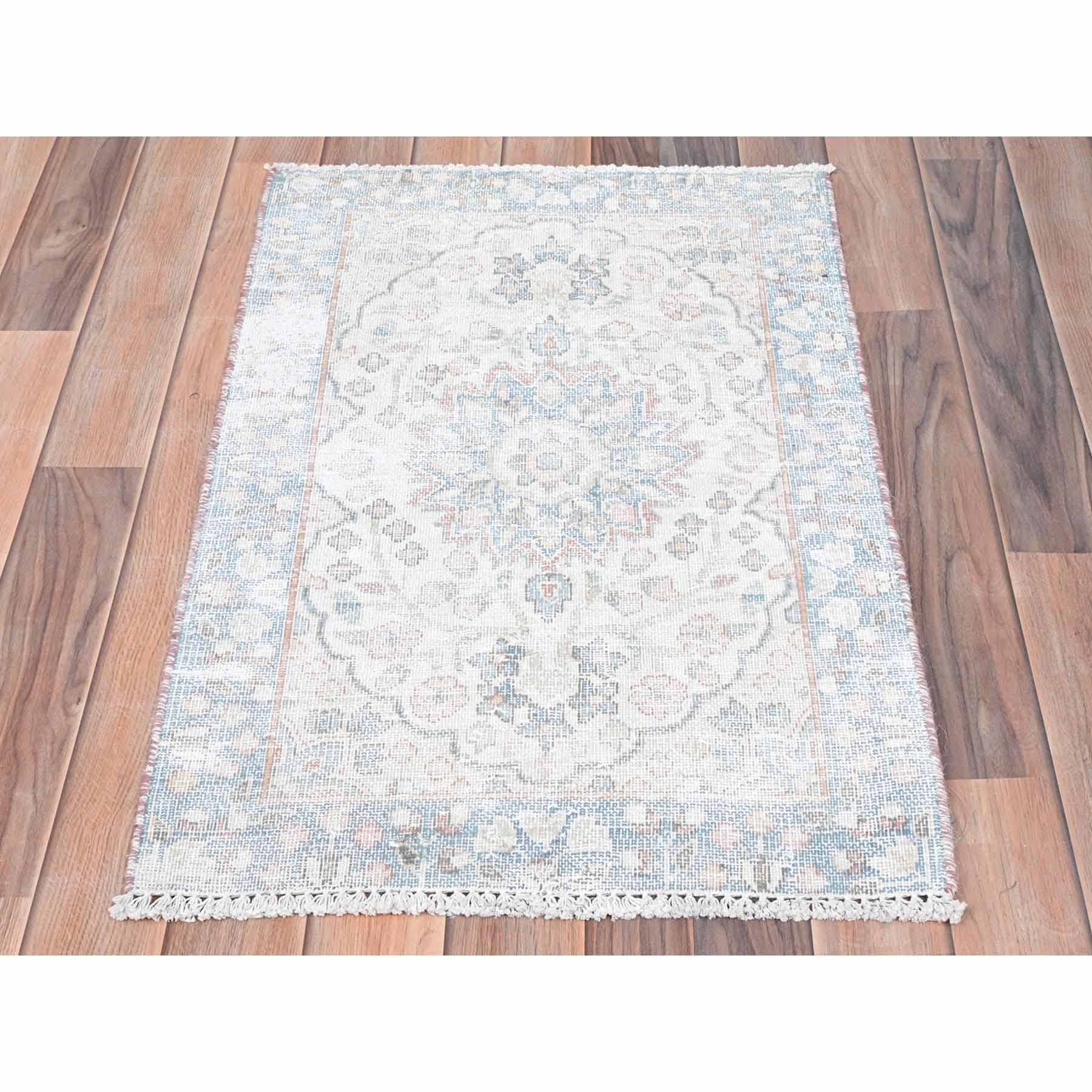 Overdyed-Vintage-Hand-Knotted-Rug-409865