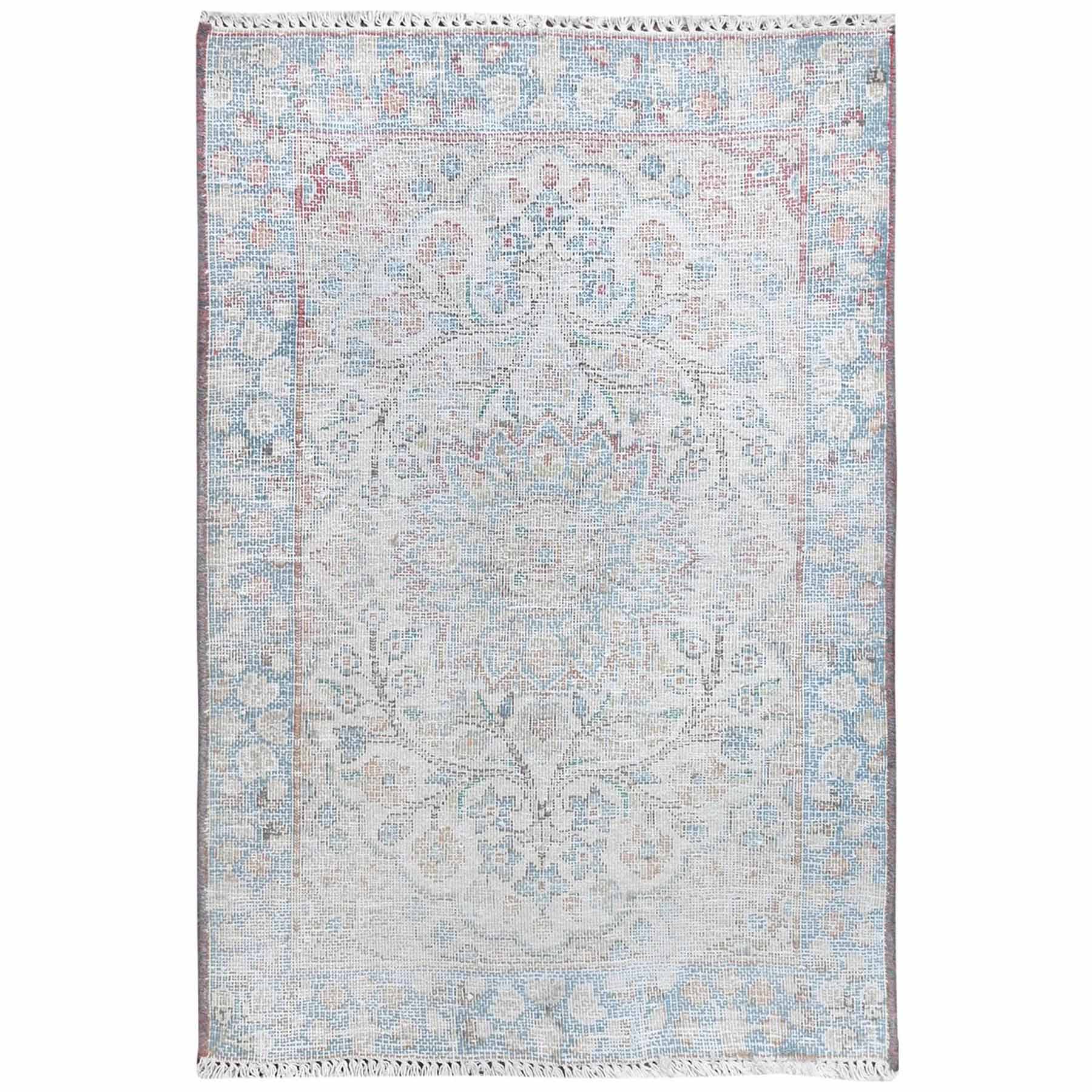 Overdyed-Vintage-Hand-Knotted-Rug-409870