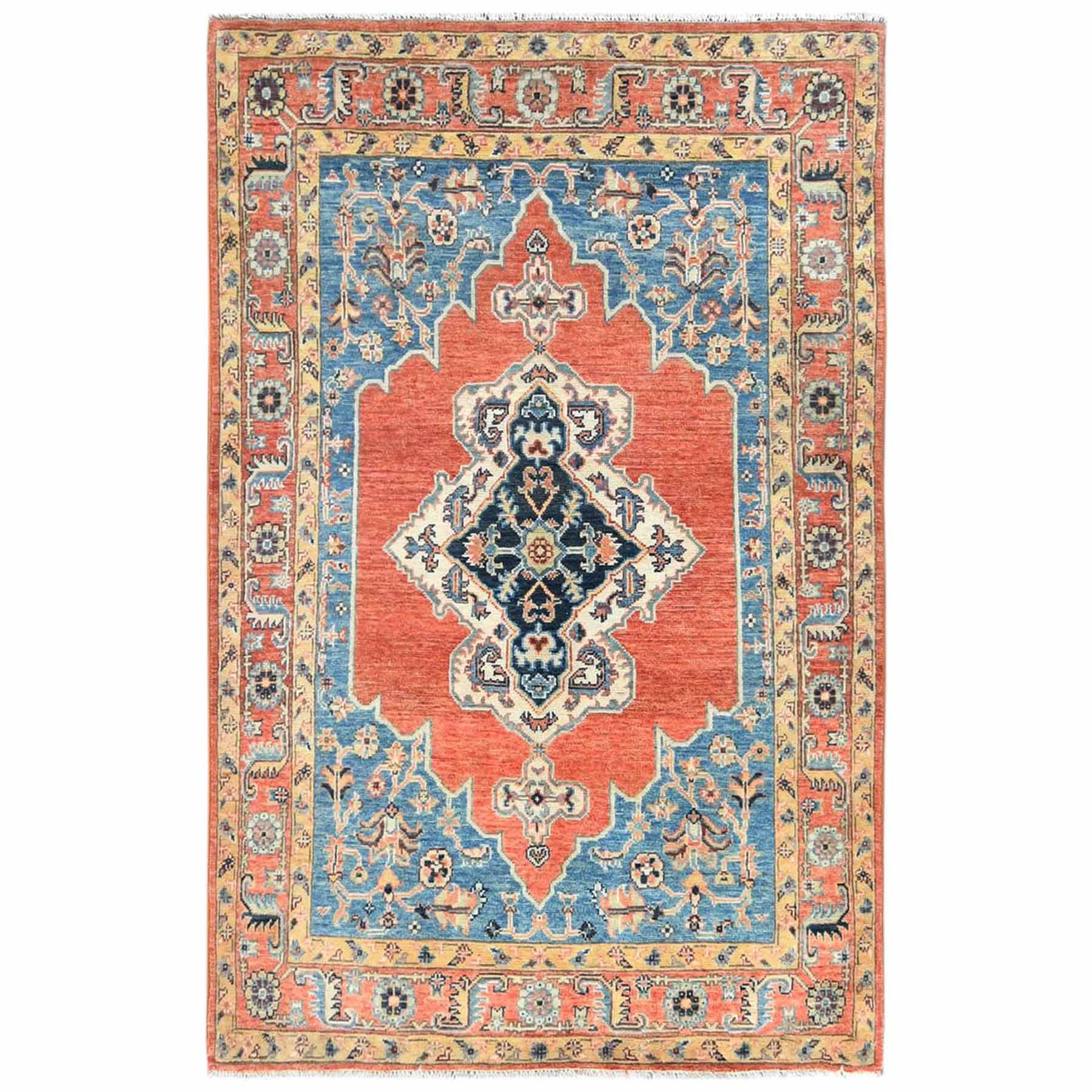 Tribal-Geometric-Hand-Knotted-Rug-408635