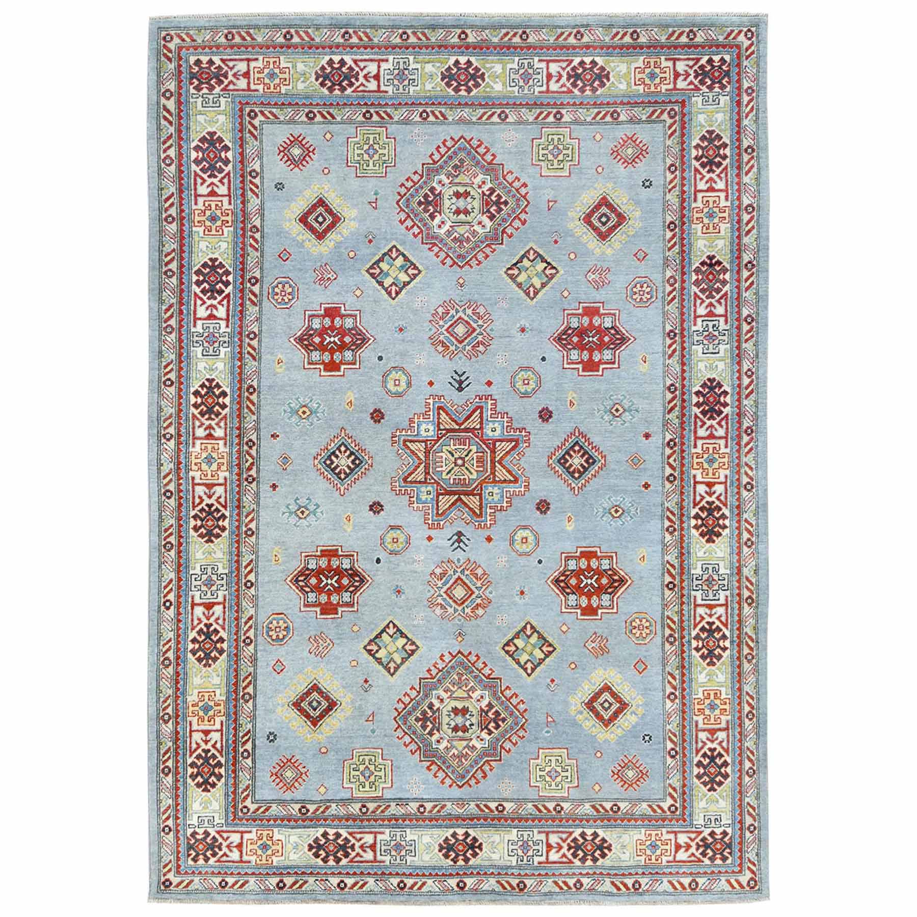 Tribal-Geometric-Hand-Knotted-Rug-408770