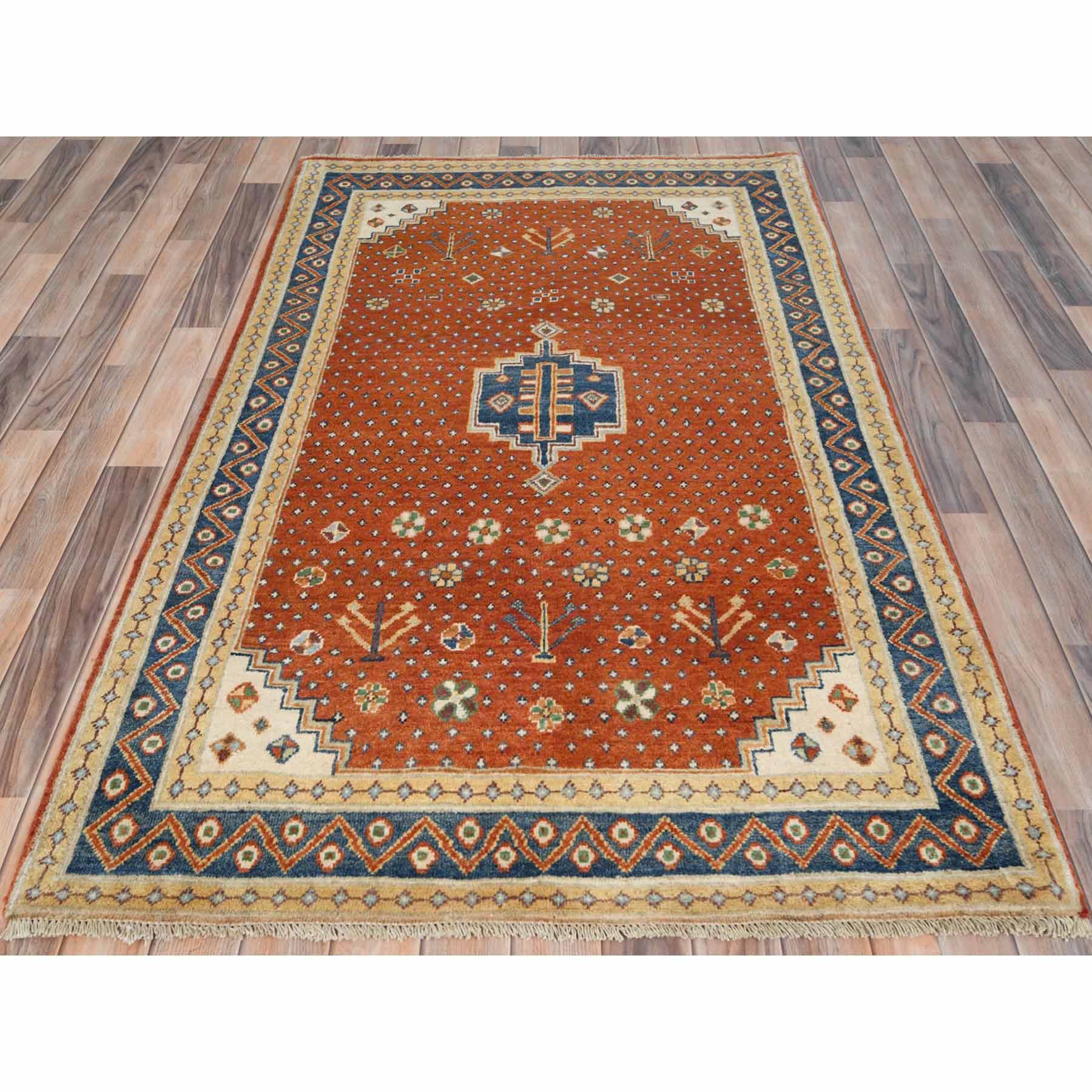 Tribal-Geometric-Hand-Knotted-Rug-408830