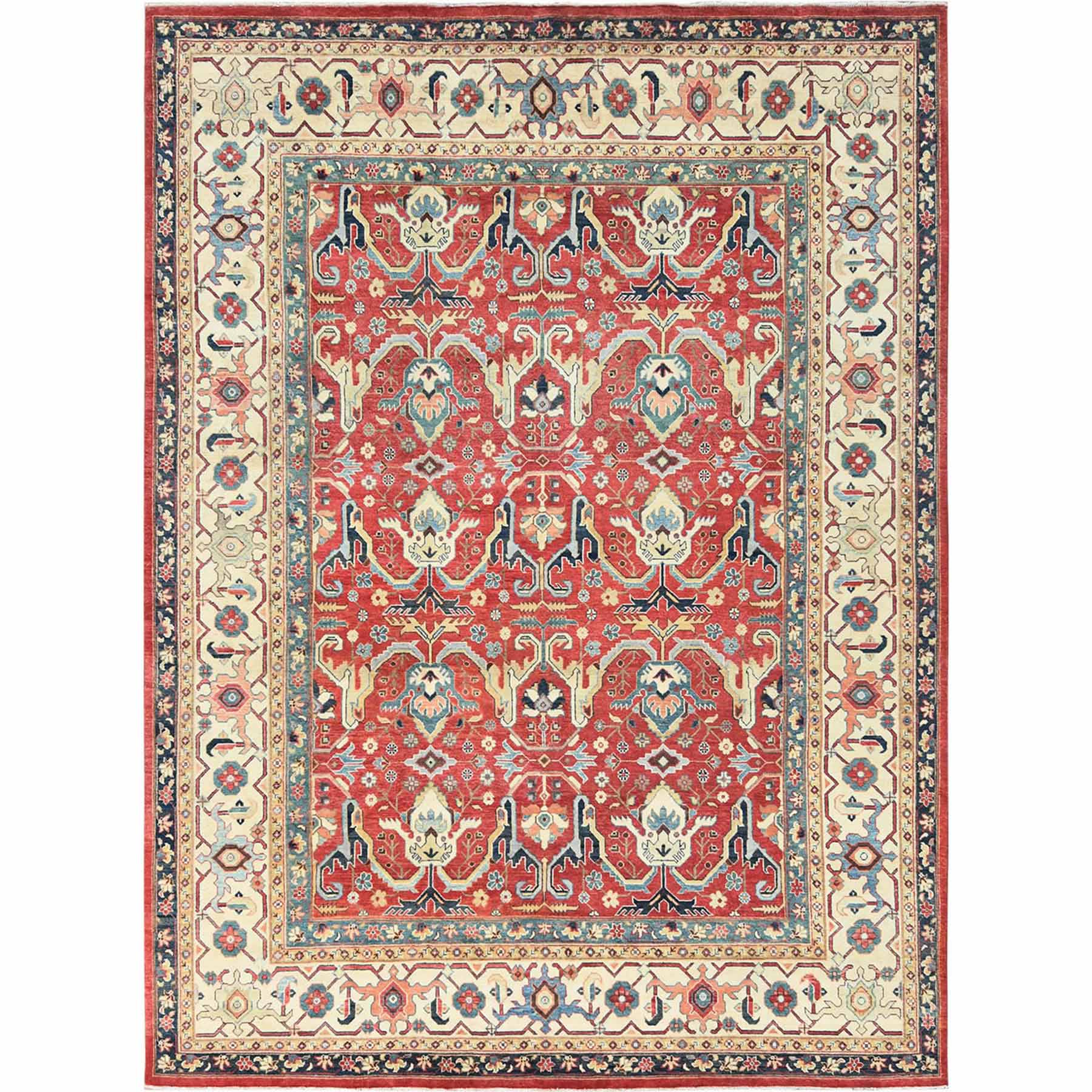 Heriz-Hand-Knotted-Rug-410755