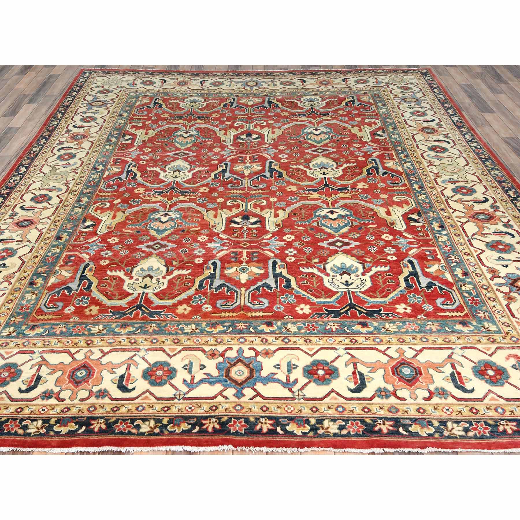 Heriz-Hand-Knotted-Rug-410755