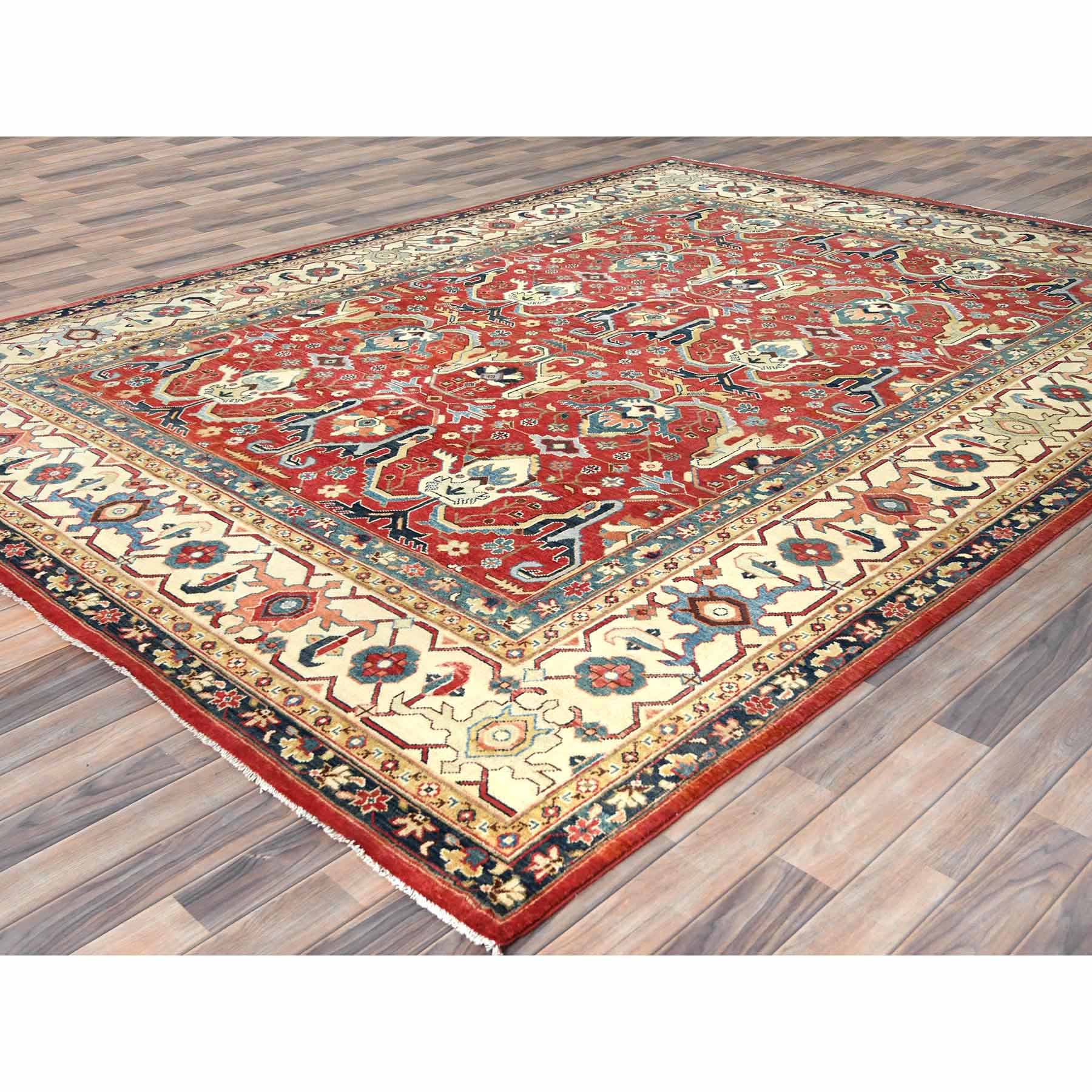Heriz-Hand-Knotted-Rug-410755